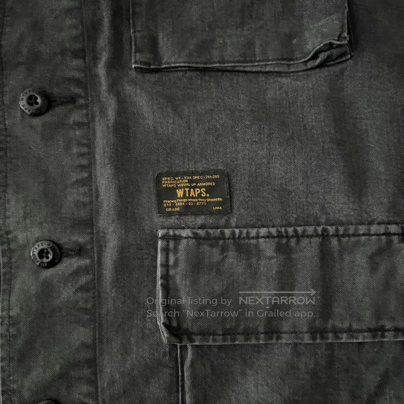 Wtaps Wtaps Black Washed Four-Patch Jacket Size US L / EU 52-54 / 3 - 9 Thumbnail