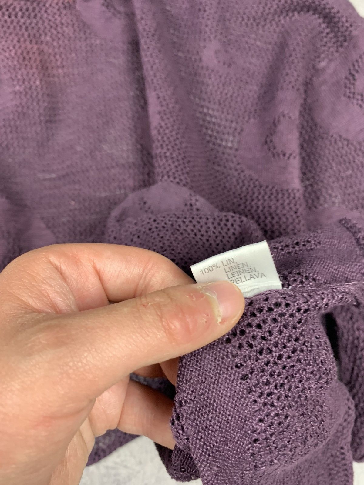 Gudrun Sjoden Gudrun Sjoden Knit Linen Top Long Sleeve Tee 3/4 Sleeve Size M / US 6-8 / IT 42-44 - 6 Thumbnail