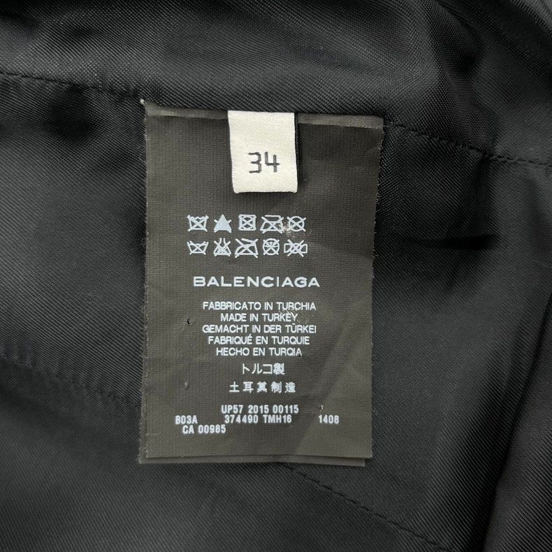 Balenciaga Balenciaga size 34 Grey motorcycle leather jacket Size XS / US 0-2 / IT 36-38 - 4 Thumbnail