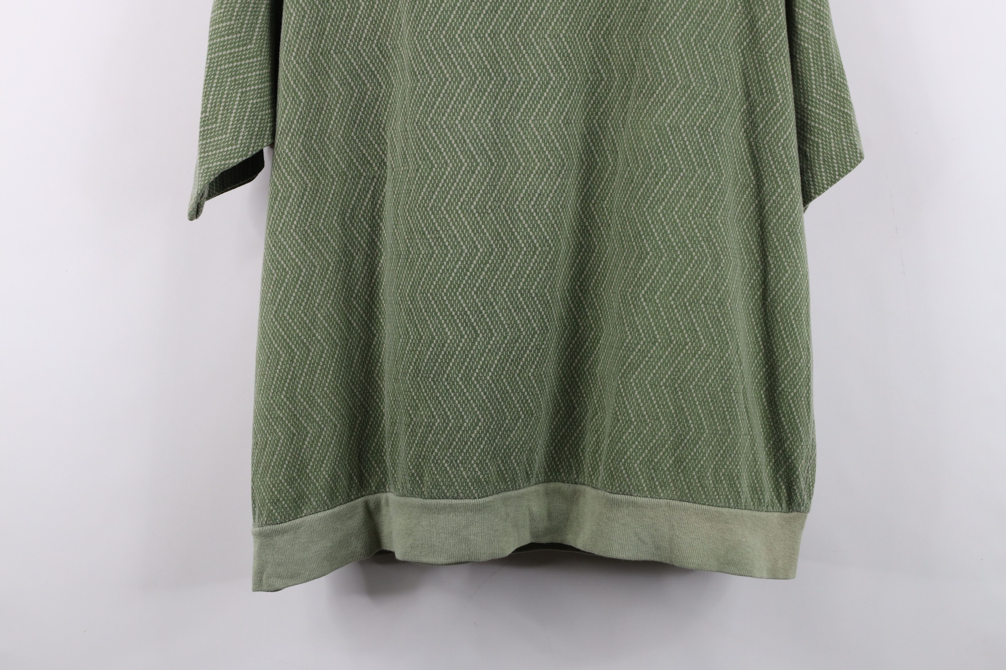 Vintage Vintage 90s Streetwear Knit Pullover Polo Shirt Green Size US XXL / EU 58 / 5 - 13 Thumbnail
