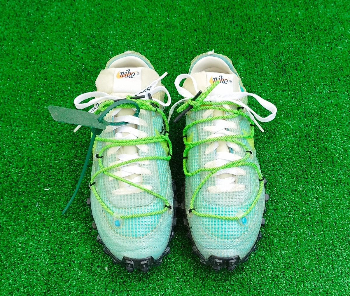 Nike × Off-White Shoes Nike Waffle Racer Off-White Size US 7 / IT 37 - 2 Thumbnail