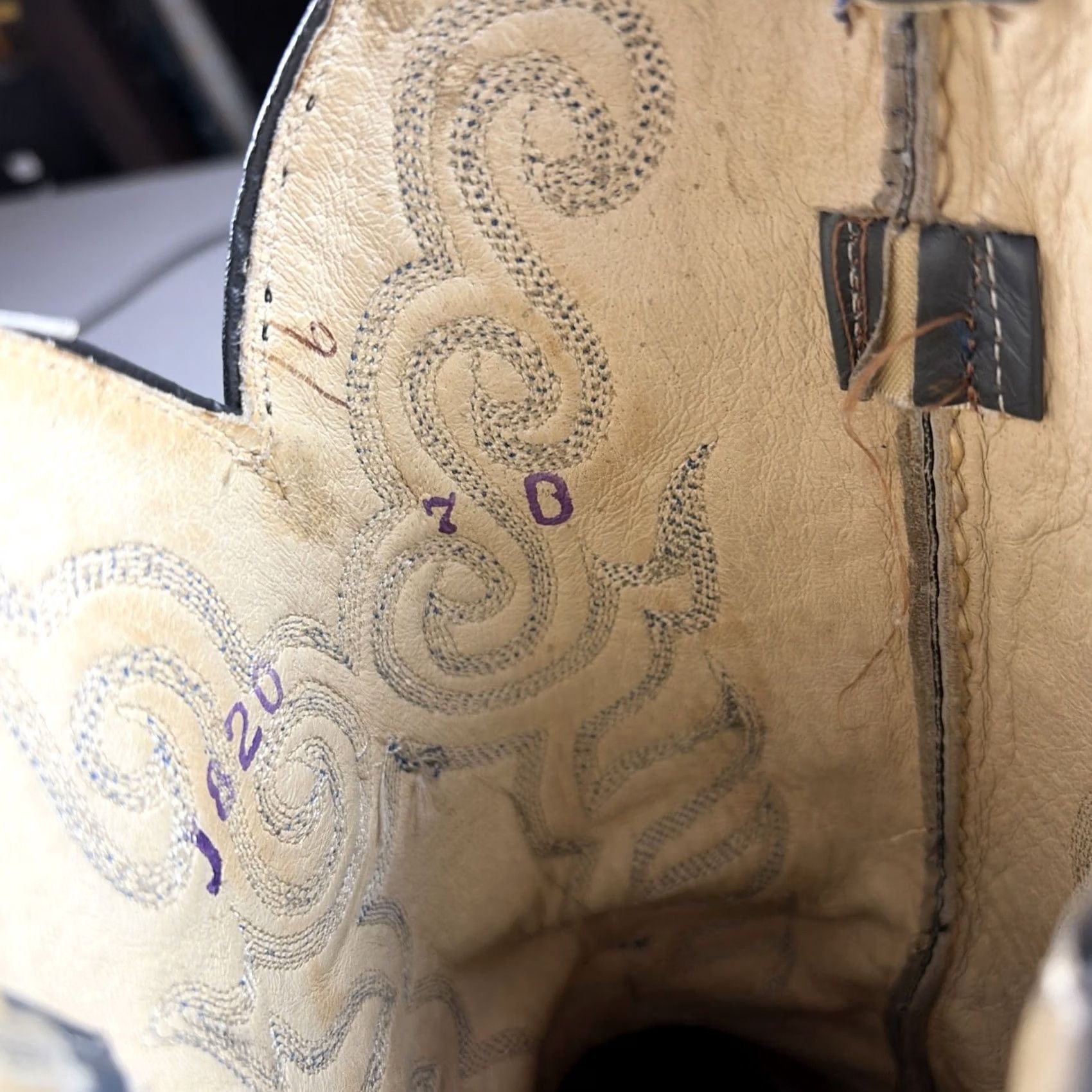 Vintage VINTAGE Ortho O’Sullivan Snakeskin Brown Cowboy Boots Size 7 D Western Cowgirl Mens Size US 7 / EU 40 - 4 Thumbnail