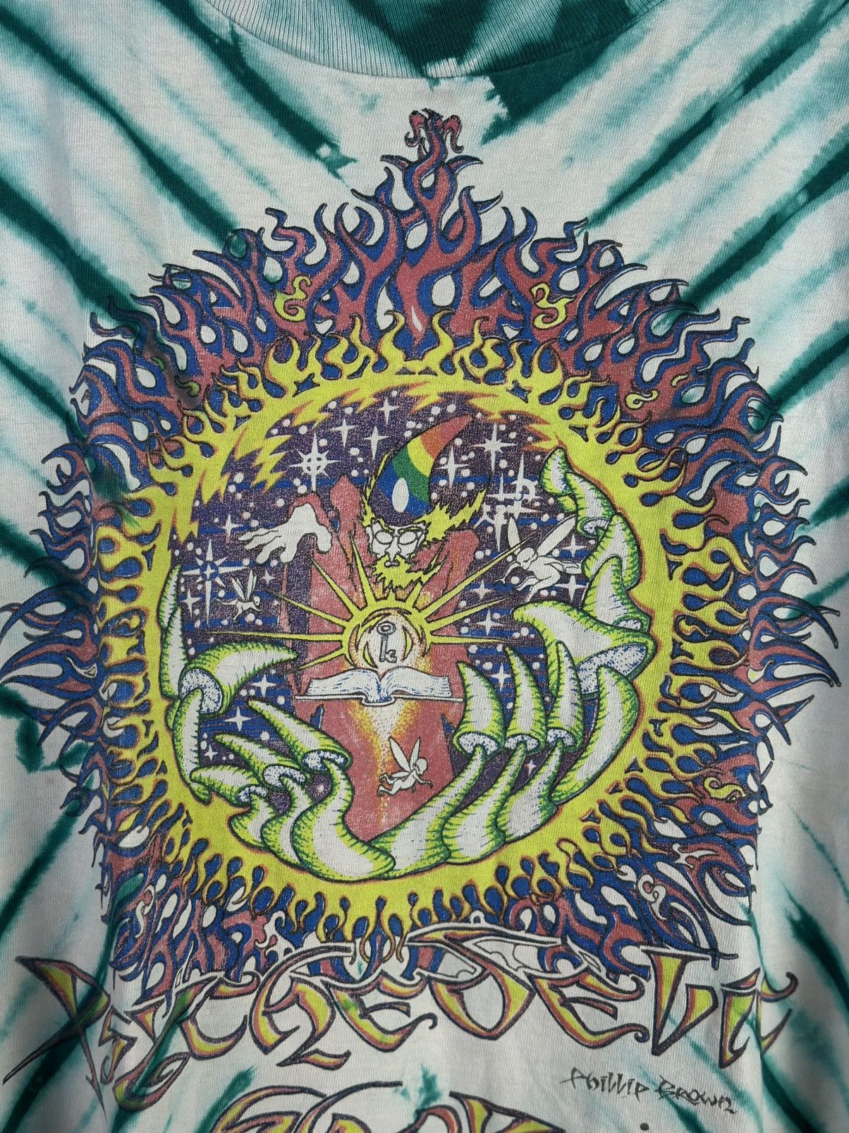 Fruit Of The Loom × Grateful Dead 80’s Grateful Dead Mikio Phillip Brown Psychedelic Shop RARE Size US XL / EU 56 / 4 - 5 Thumbnail