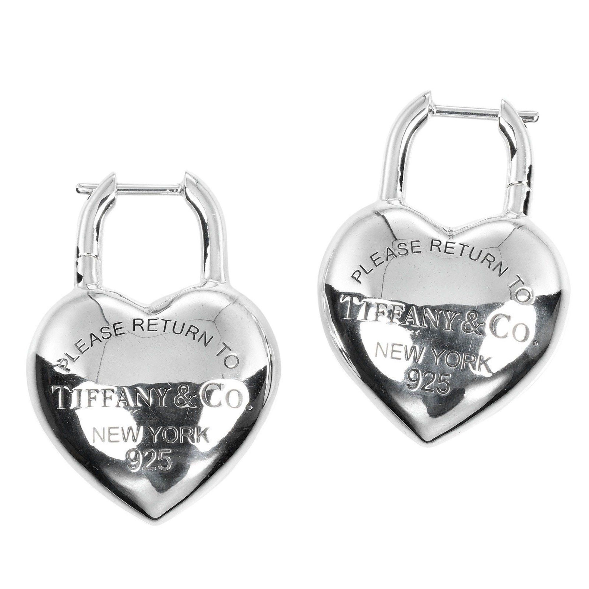 Tiffany & Co. Tiffany & Co. Return to Full Heart Earrings, 925 Silver, approx. 22g Size ONE SIZE - 1 Thumbnail