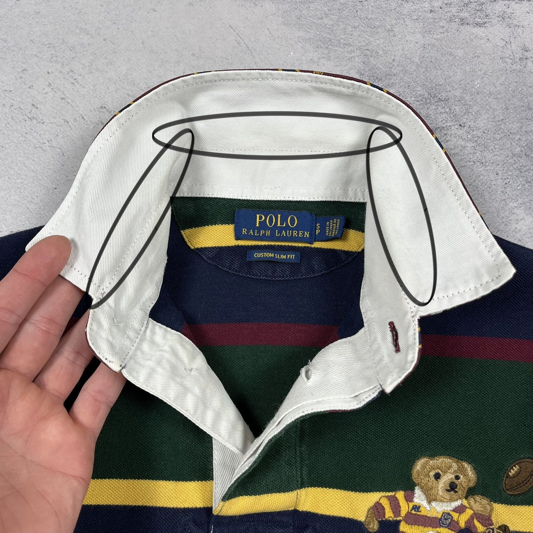 Polo Ralph Lauren Polo Ralph Lauren Polo Bear Rugby Stripped Polo Shirt Size US S / EU 44-46 / 1 - 15 Thumbnail