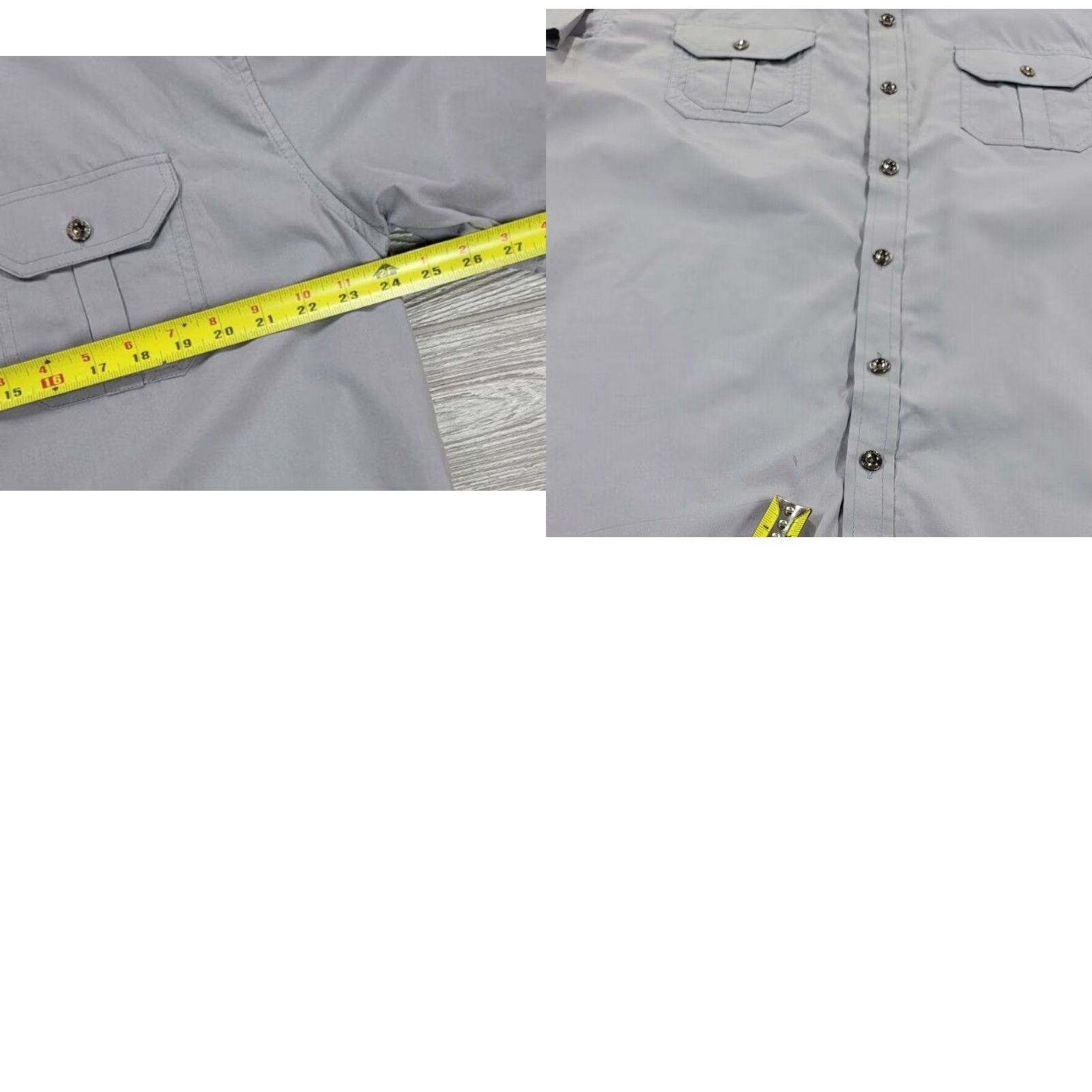 Vintage Miskeen Button Up Shirt Mens XL Gray Short Sleeve Workshirt Military Pockets Shirt Mens XL Gray Short Sleeve Button-Up Pockets Military Vintage No Size US XL / EU 56 / 4 - 8 Thumbnail