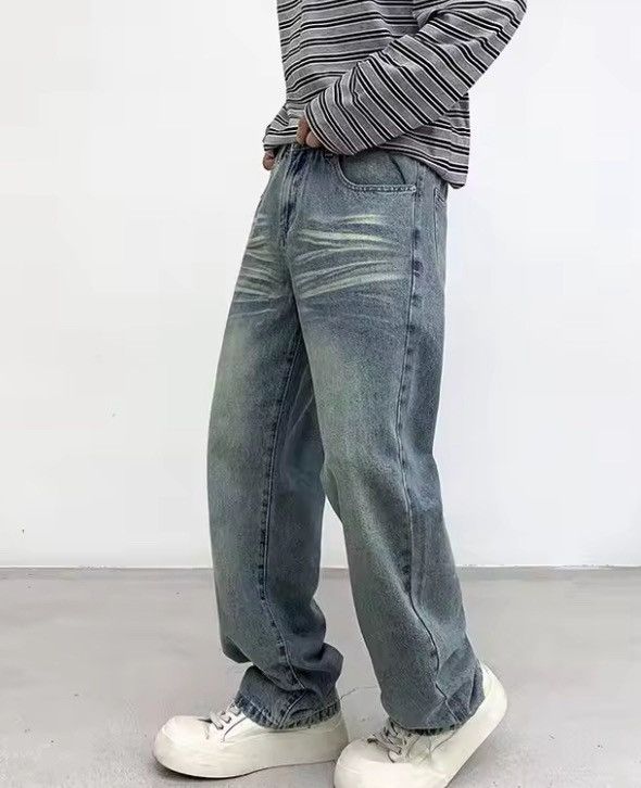 Jean Light-Wash Relaxed Fit Denim Jeans | Loose Fit Size US 36 / EU 52 - 3 Thumbnail