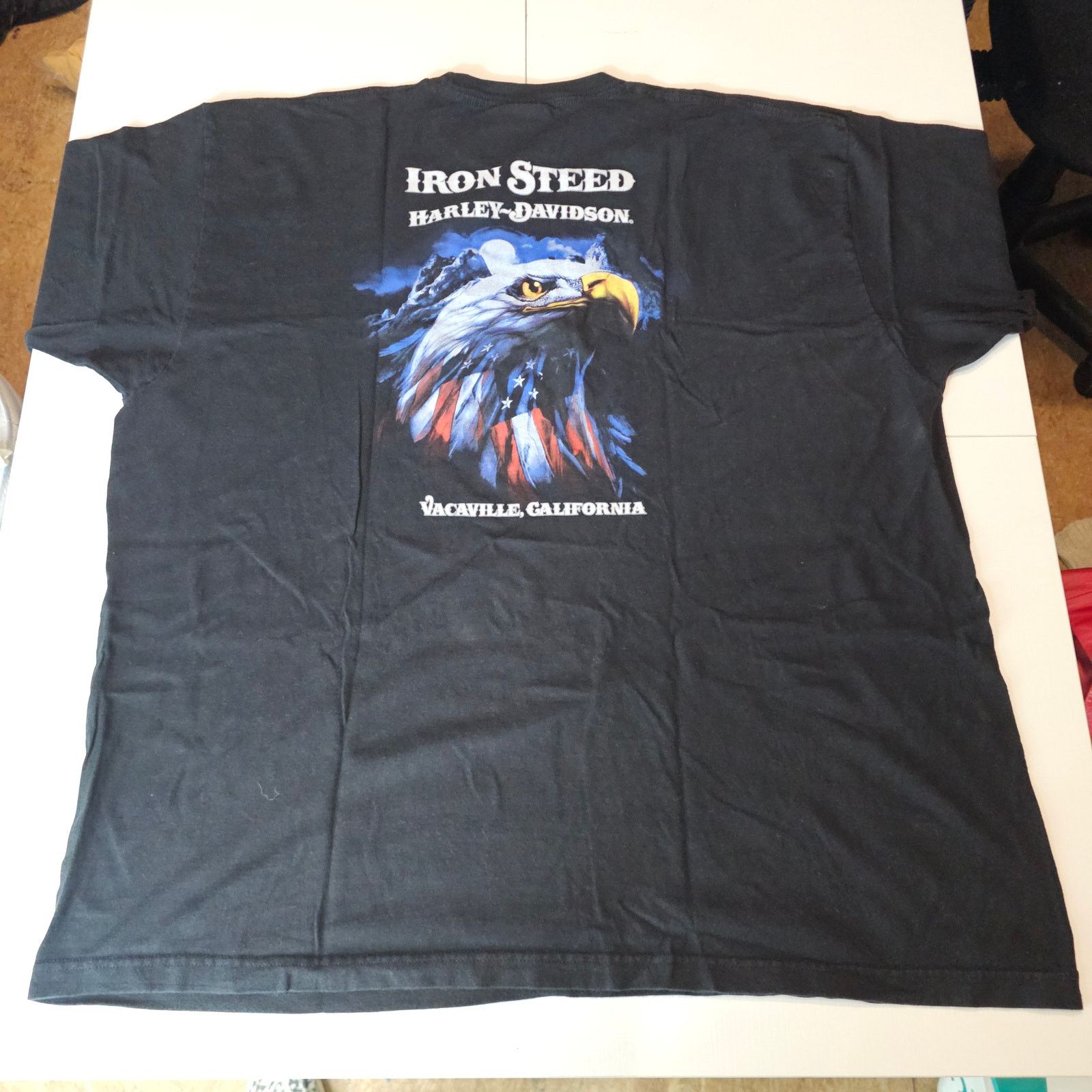 Harley Davidson Harley Davidson Iron Steed Vacaville CA Black Tee XXL 3906 Size US XXL / EU 58 / 5 - 4 Thumbnail