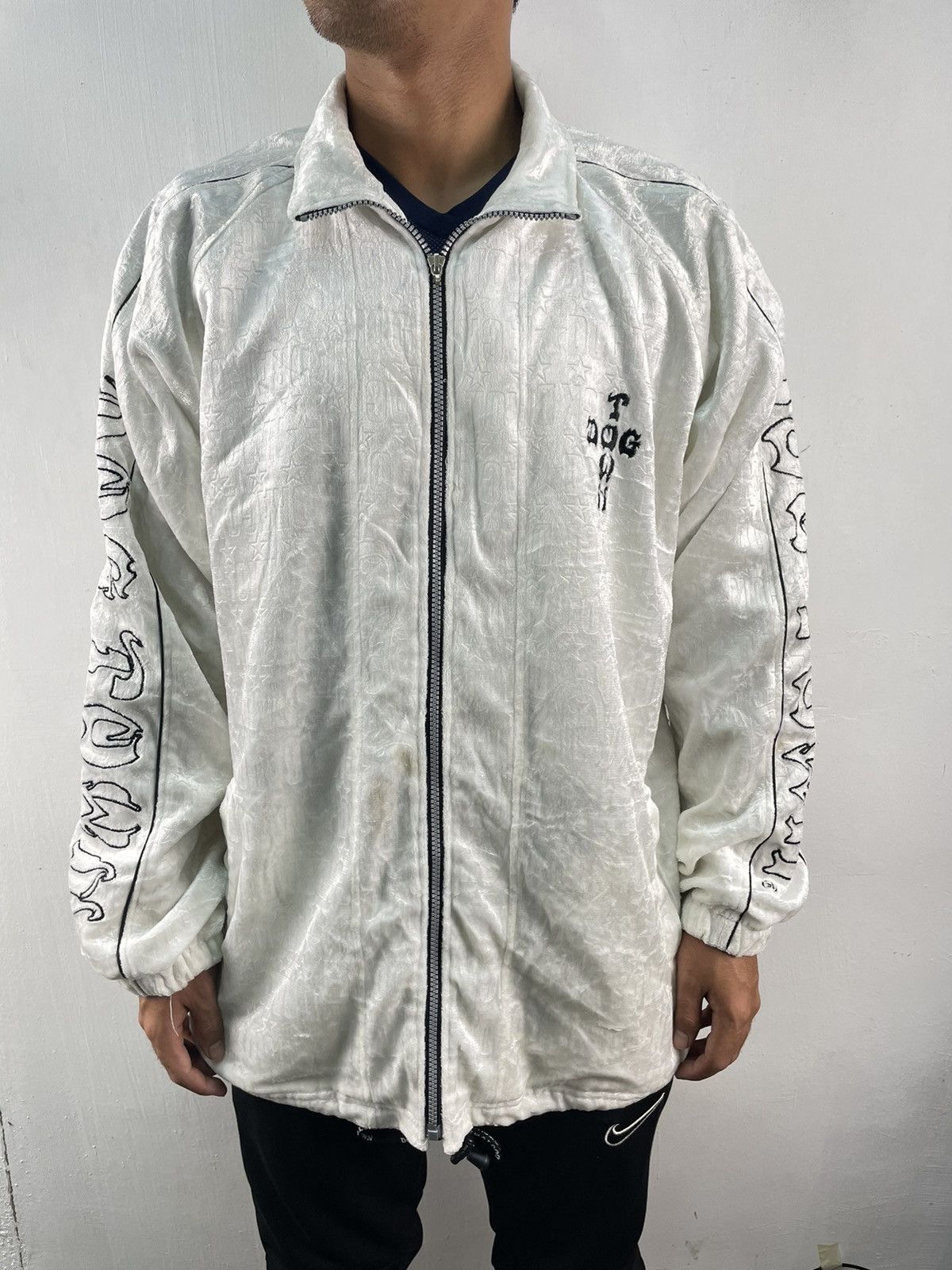 Dogtown × Vintage Vintage Dogtown Velvet Jacket AOP Spellout Baggy Size US XL / EU 56 / 4 - 2 Thumbnail