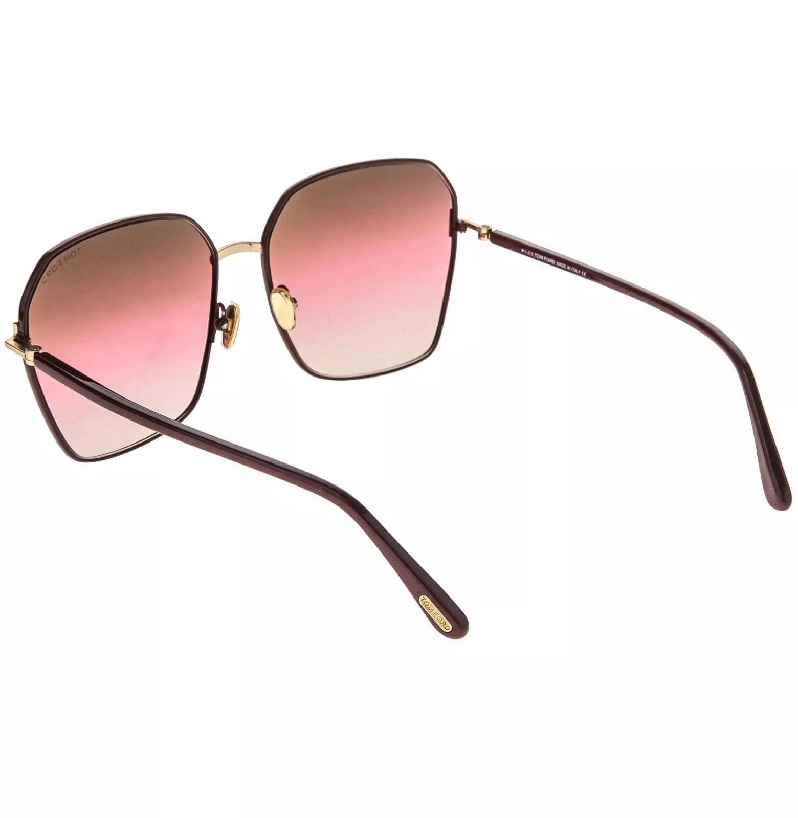 Tom Ford TOM FORD CLAUDIA 02 TF0839 69F Red Pink Sunglasses 839 Size ONE SIZE - 8 Thumbnail