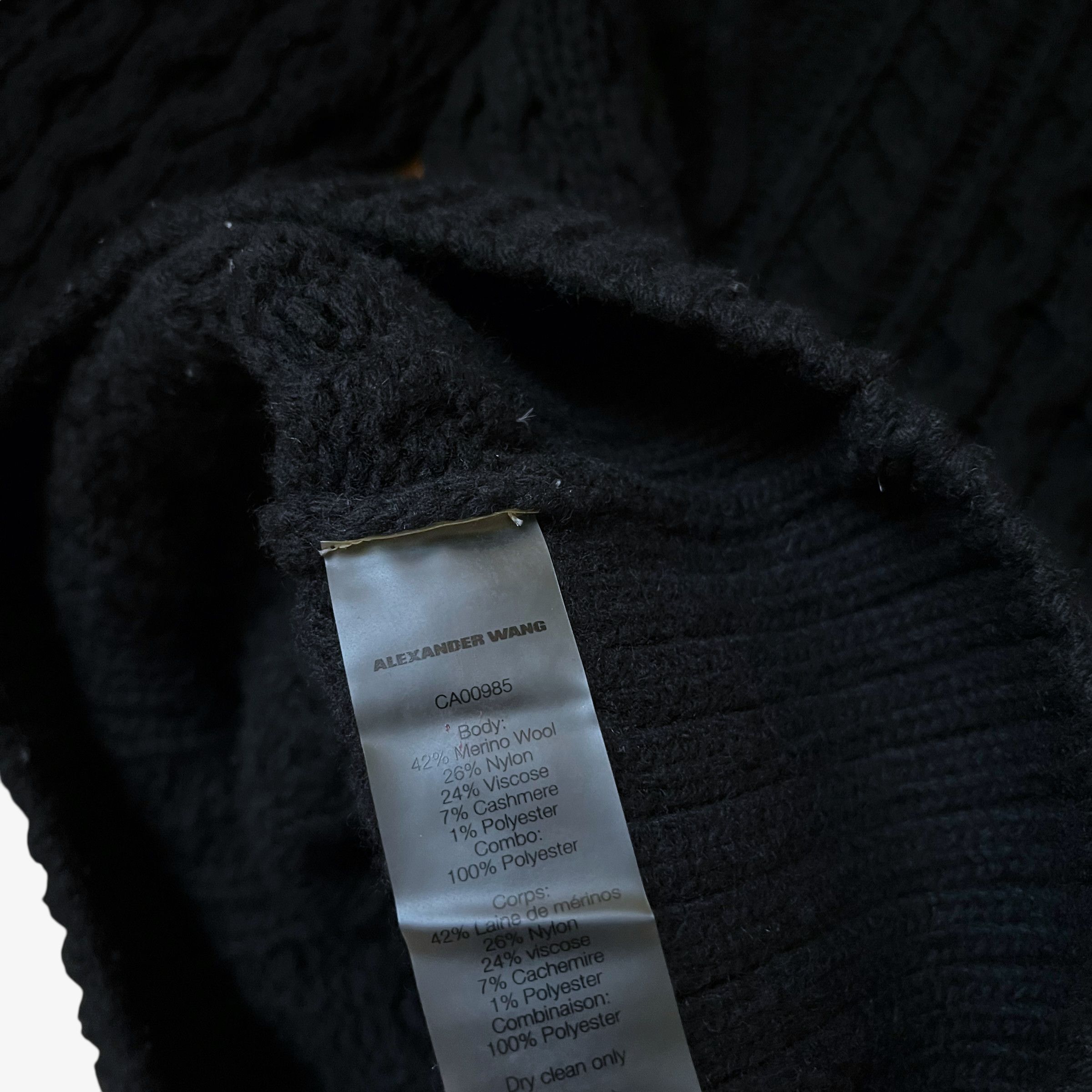 Alexander Wang Vintage Y2K Women's Alexander Wang Wool Cable Knit Jumper Size M / US 6-8 / IT 42-44 - 3 Thumbnail
