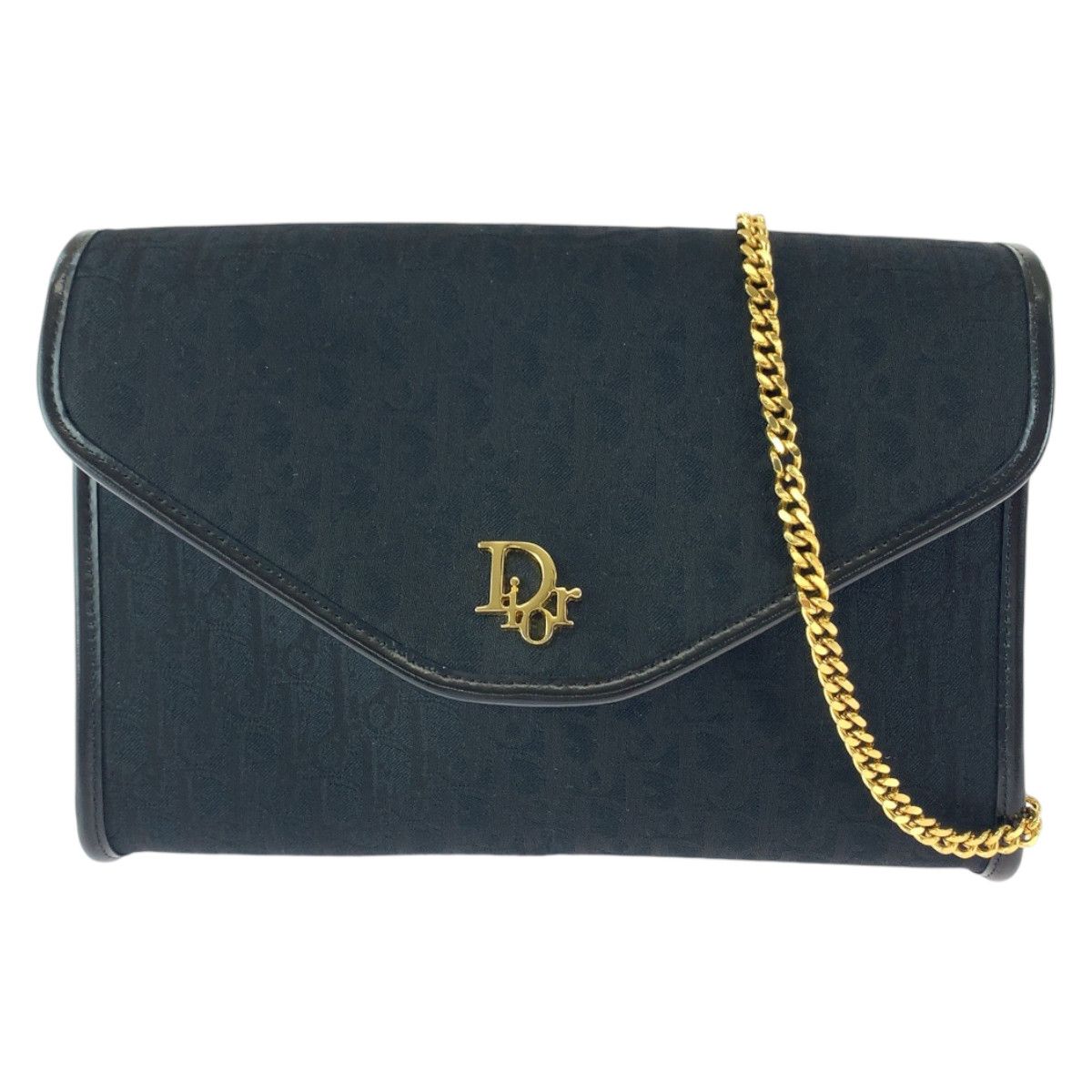 Dior Dior Christian Dior Vintage Trotter Canvas Chain Shoulder Bag Canvas Crossbody Bag in Great Condition Size ONE SIZE - 1 Thumbnail
