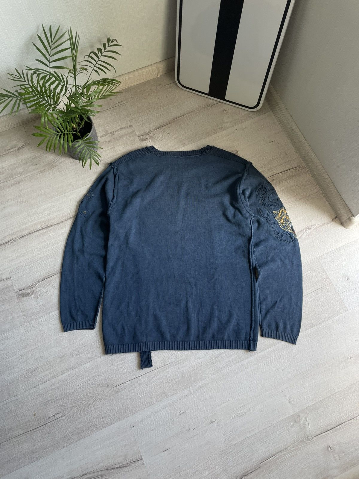 Japanese Brand Vintage Crazy Y2k Grunge Sweater Opium Undercover Style 00s Size US L / EU 52-54 / 3 - 2 Thumbnail