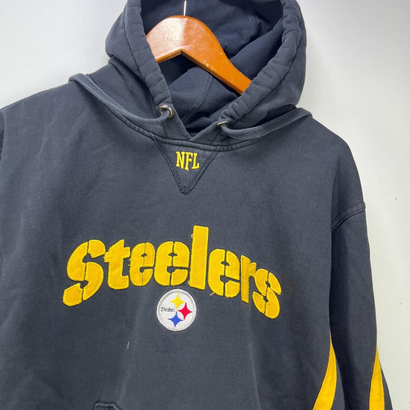 Other Vintage Nike Team Pittsburgh Steelers Embroidered Hoodie L Size ONE SIZE - 2 Thumbnail