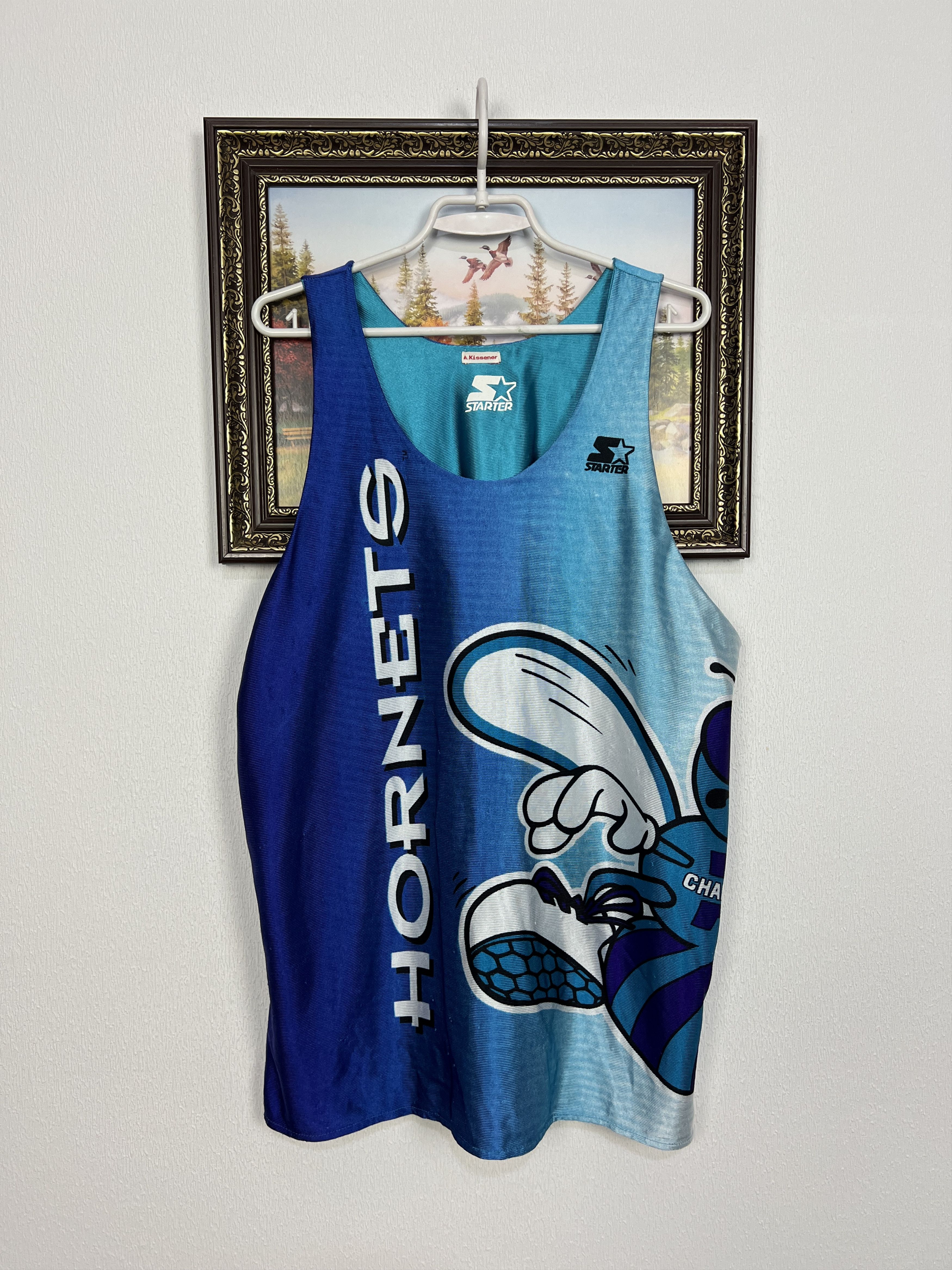 Starter Vintage 90's Charlotte Hornets NBA Reversible Jersey Rare Size US L / EU 52-54 / 3 - 7 Thumbnail