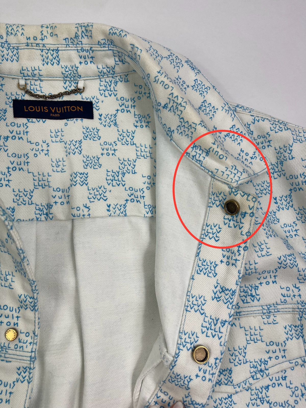 Louis Vuitton LANDSCAPE DENIM JACKET Size US XXL / EU 58 / 5 - 4 Thumbnail