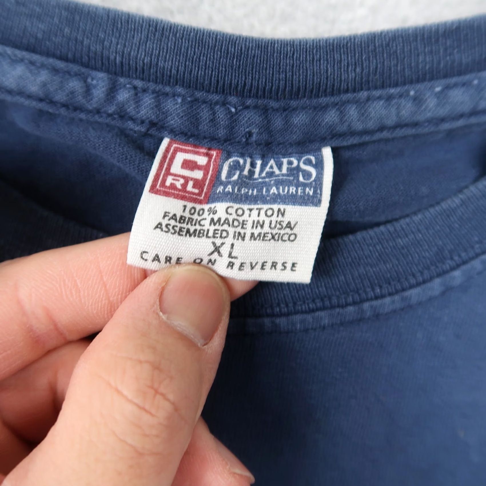 Chaps VINTAGE Chaps Ralph Lauren T-Shirt Mens XL Blue Athletic Logo 90s Shirt Mens XL Blue Logo 90s Size US XL / EU 56 / 4 - 4 Thumbnail
