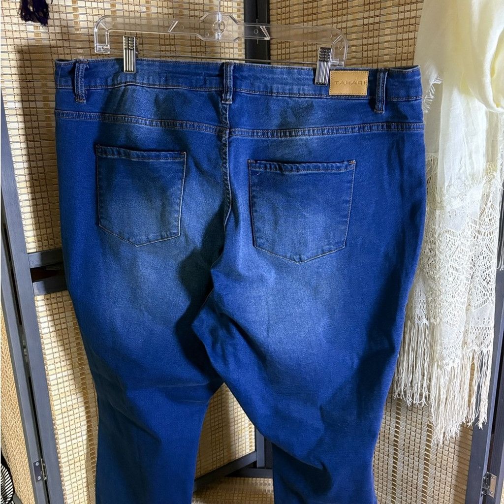 Elie Tahari Tahari Midrise Skinny Kelly Jean Size 22" - 4 Thumbnail