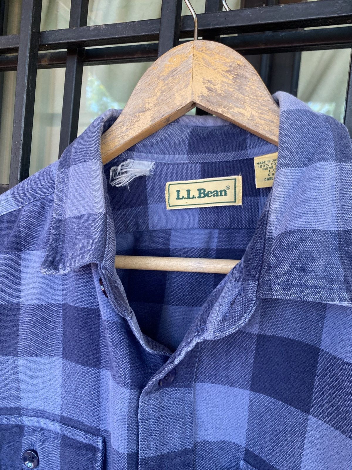 L.L. Bean Vintage L.L Bean 90s Chamois Shirt Button Ups Size US L / EU 52-54 / 3 - 6 Thumbnail