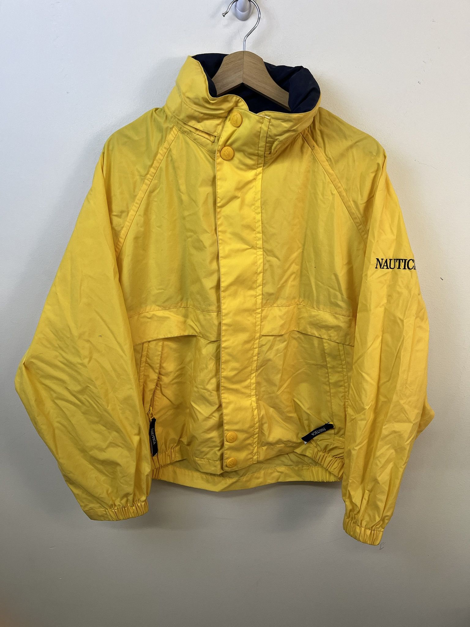 Nautica × Vintage Vintage Jacket 1990s Nautica Canary Yellow Windbreaker Jacket Size S Size US S / EU 44-46 / 1 - 1 Thumbnail