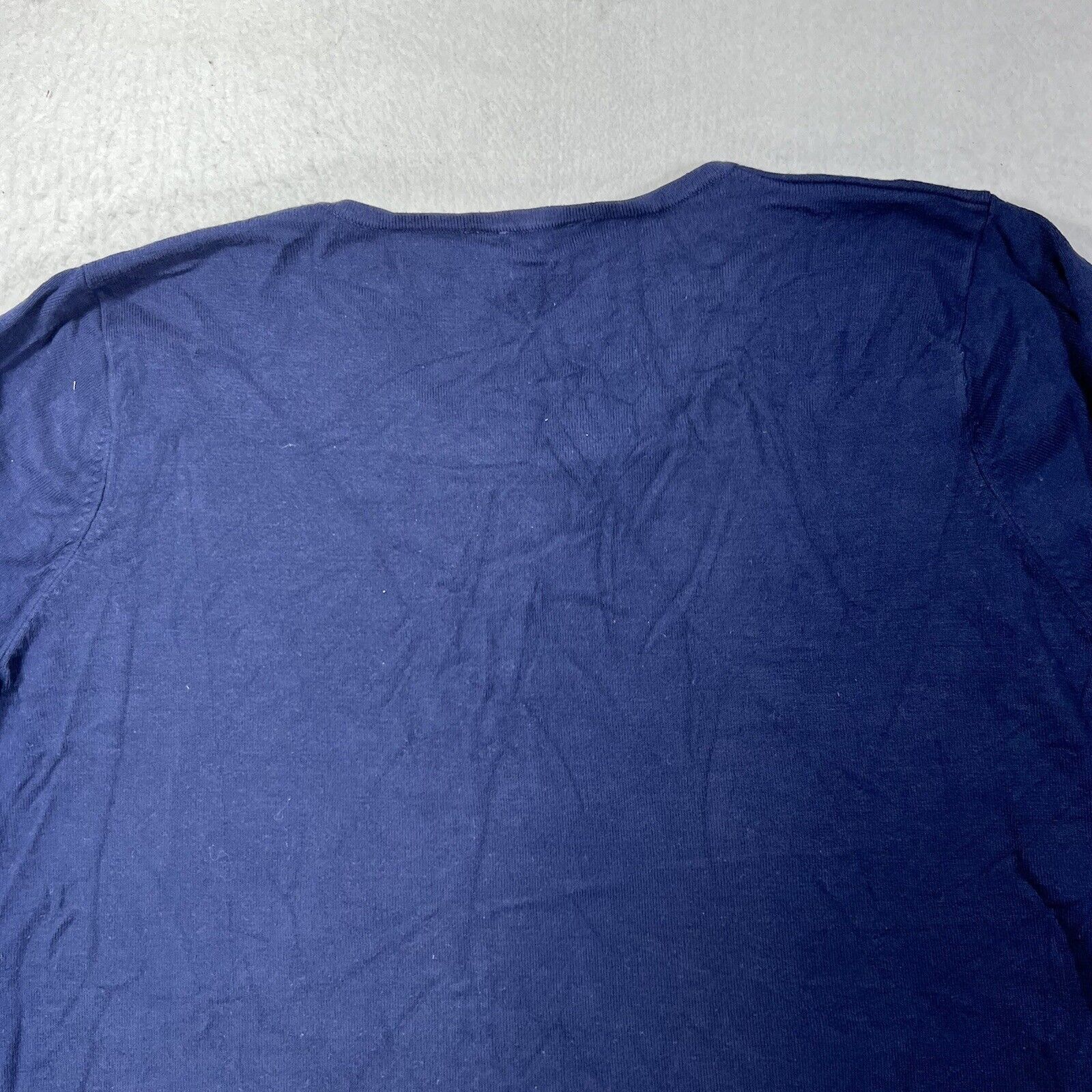 Other TEDDI Large Navy Blue 3/4 Sleeve Sweater Lace Up Wrists Top Size L / US 10 / IT 46 - 11 Thumbnail