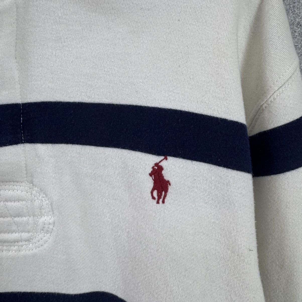 Polo Ralph Lauren Vintage Polo Ralph Lauren Rugby Polo Striped Long Sleeve Size US XL / EU 56 / 4 - 5 Thumbnail