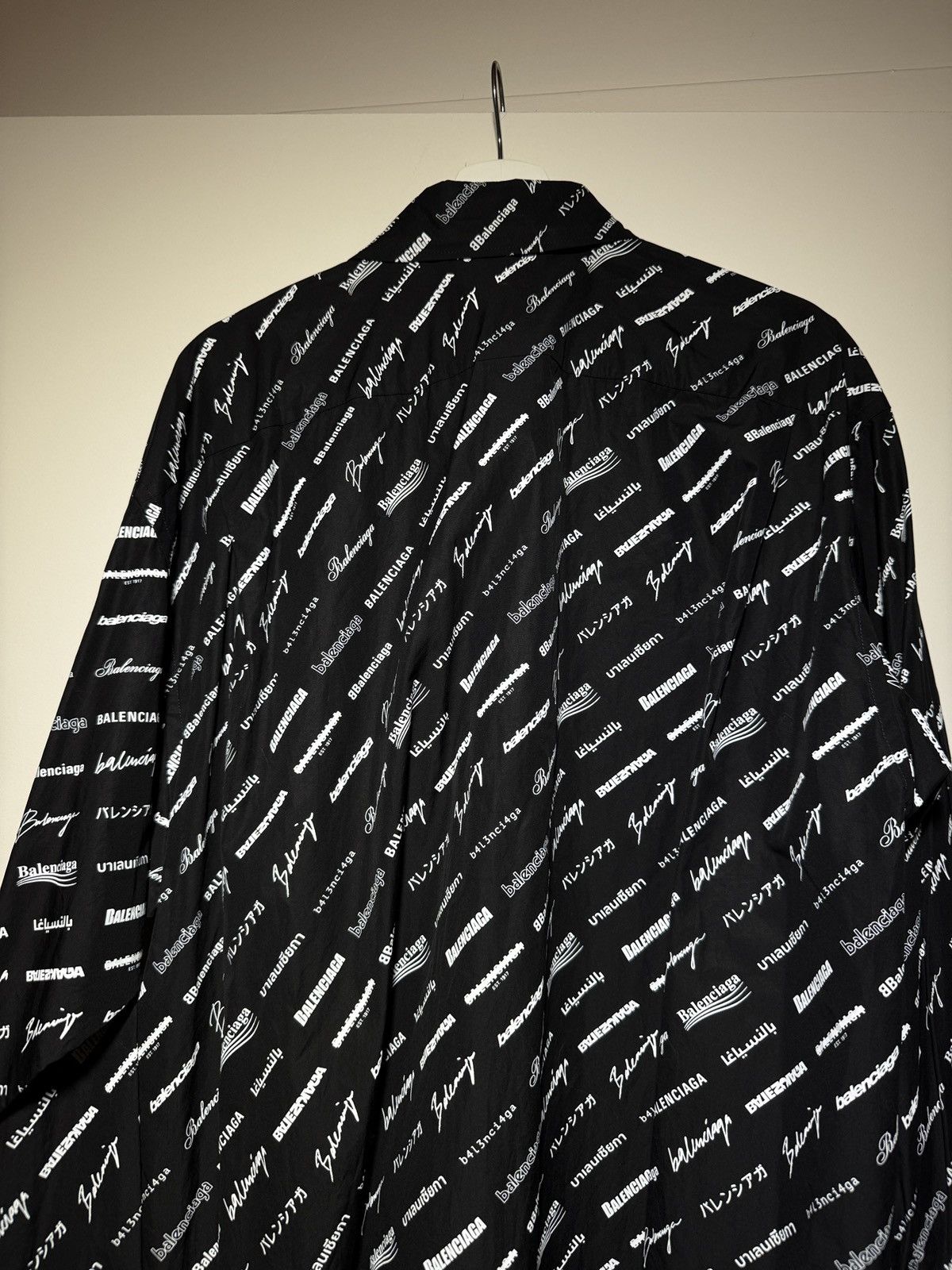 Balenciaga Balenciaga Signature Print Button-Up 39 Size US S / EU 44-46 / 1 - 10 Thumbnail
