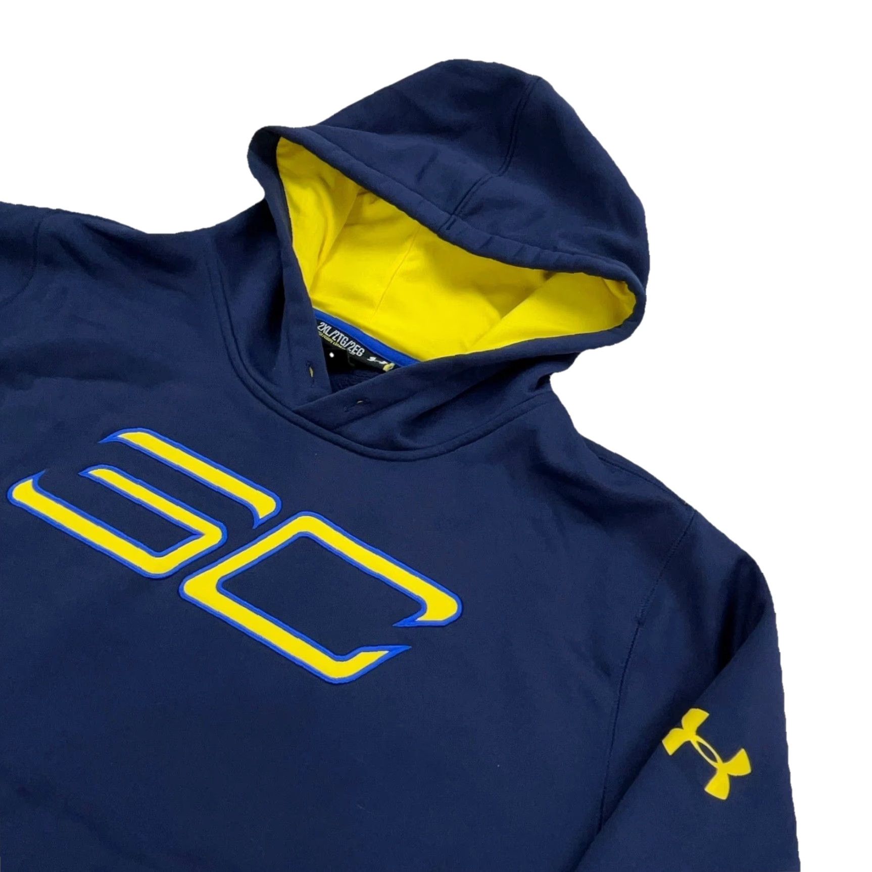 Under Armour Under Armour Hoodie Men 2XL XXL Blue Yellow Sweatshirt Steph Curry 30 Mens Size US XXL / EU 58 / 5 - 3 Thumbnail