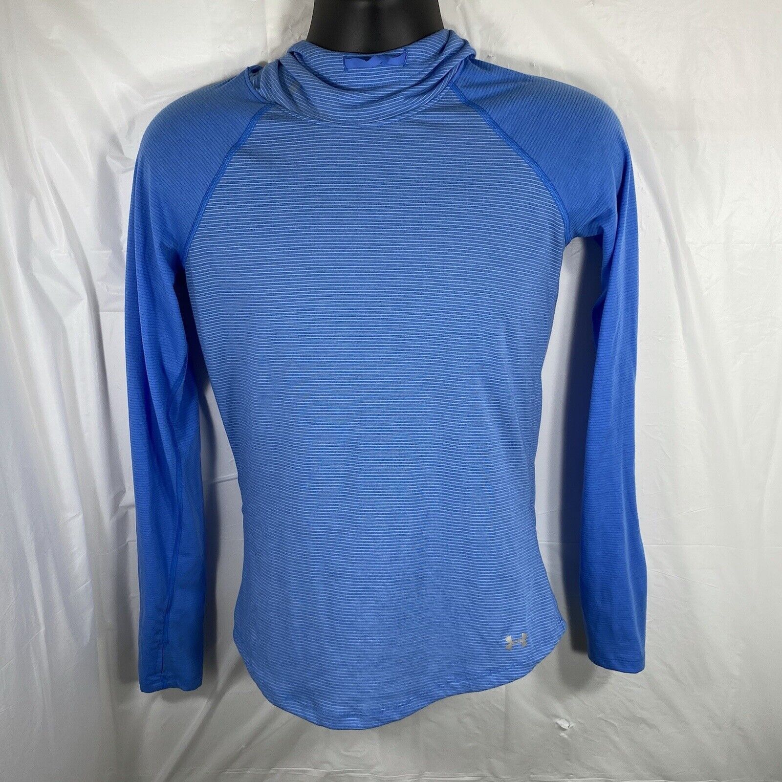 Under Armour Under Armour Run Blue Hooded Sweatshirt With Pocket Small Size S / US 4 / IT 40 - 1 Thumbnail
