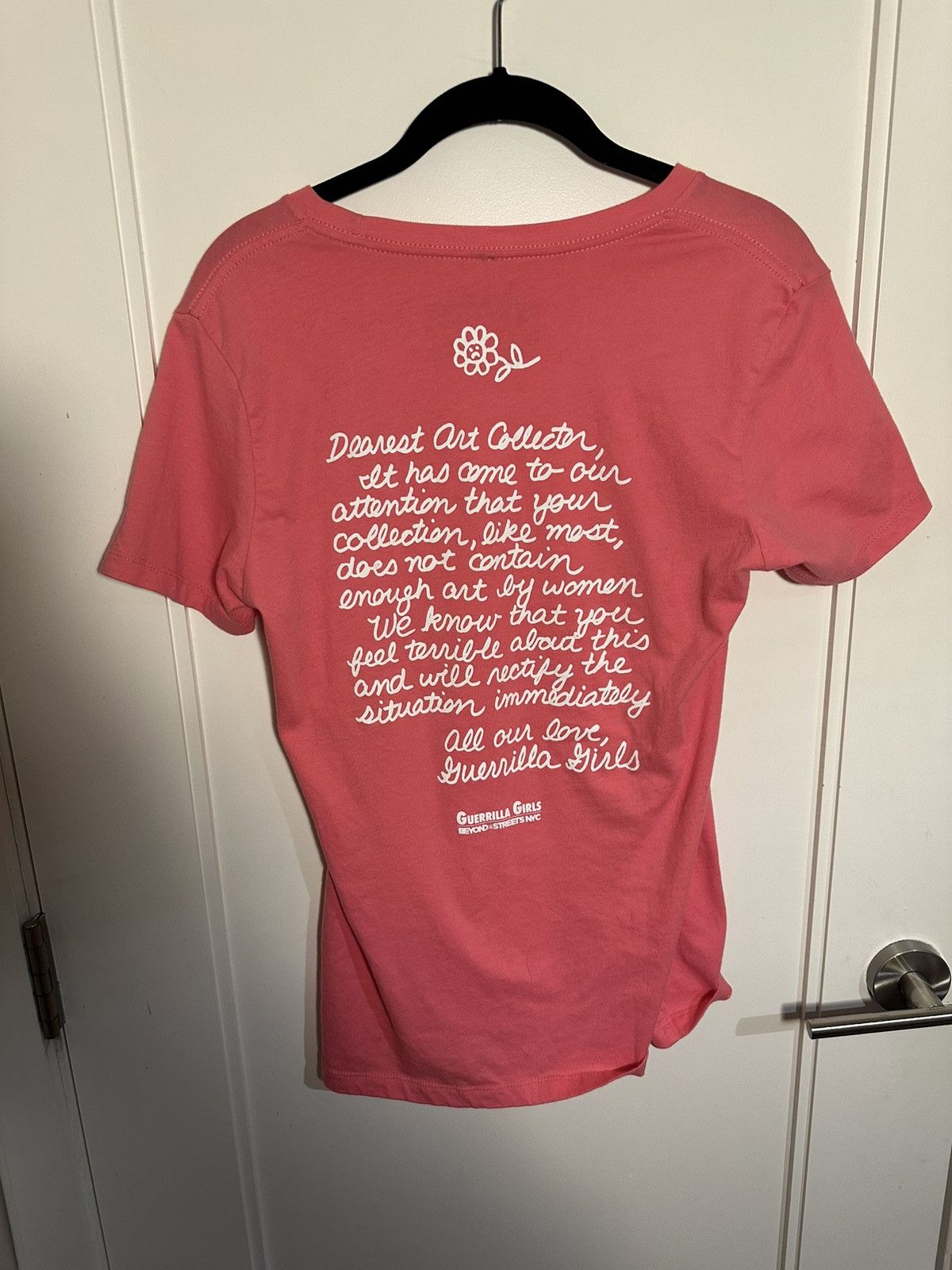 Other GUERILLA GIRLS X BEYOND THE STREETS / HOT PINK BABY TEE Size L / US 10 / IT 46 - 4 Thumbnail