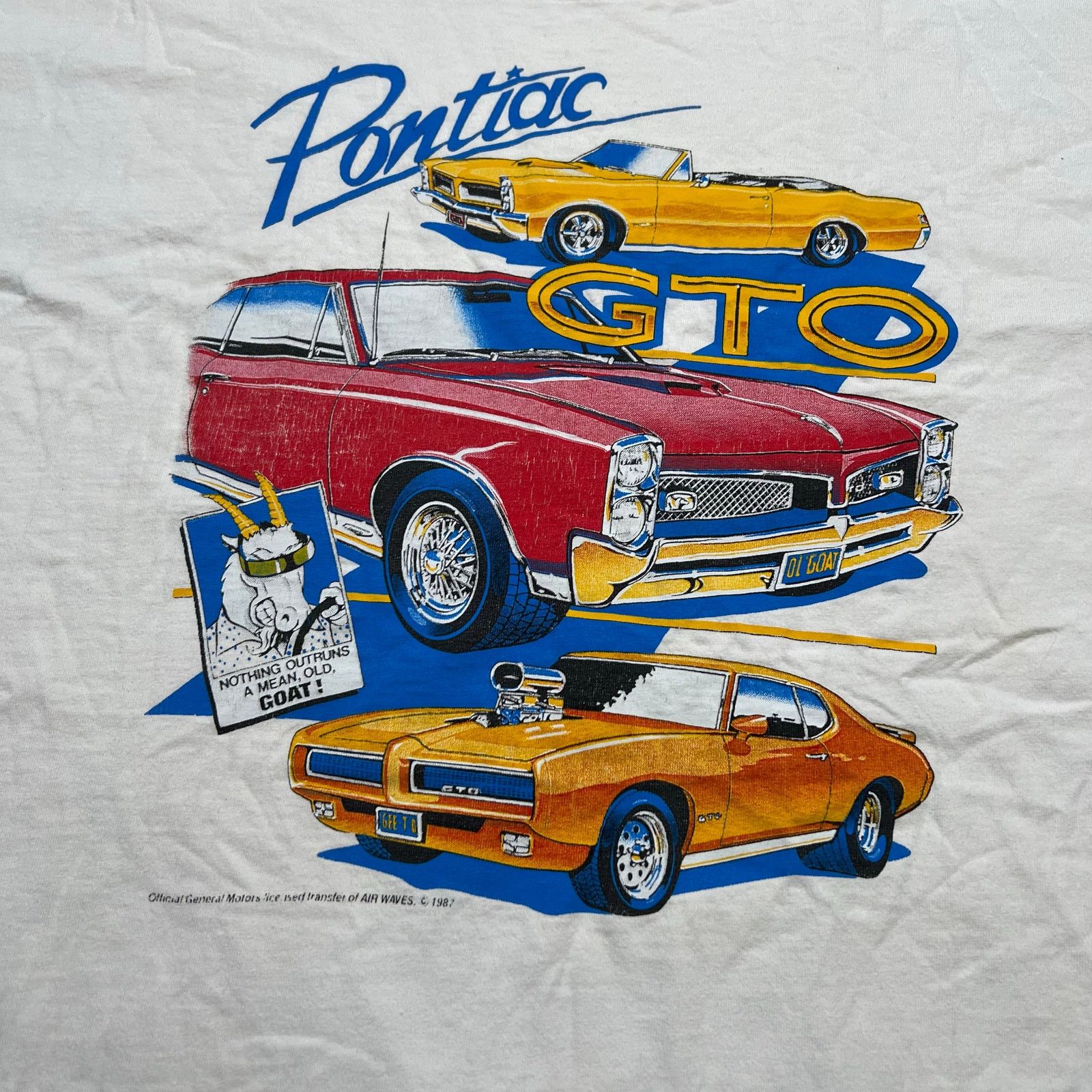 Vintage Vintage Pontiac GTO Shirt Men XL Gray 80s 1987 Racing Y2K Size US XL / EU 56 / 4 - 2 Thumbnail