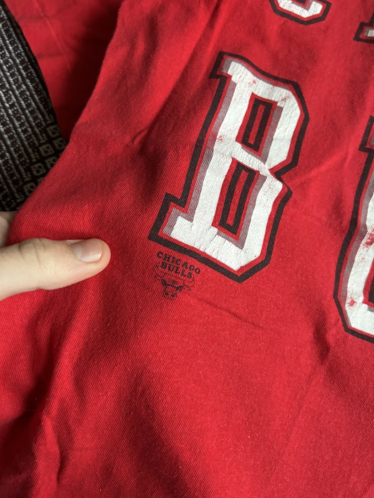 NBA Vintage NBA Chicago Bulls Jersey Oversized Big Logo Tee 90s Size US XXL / EU 58 / 5 - 5 Thumbnail
