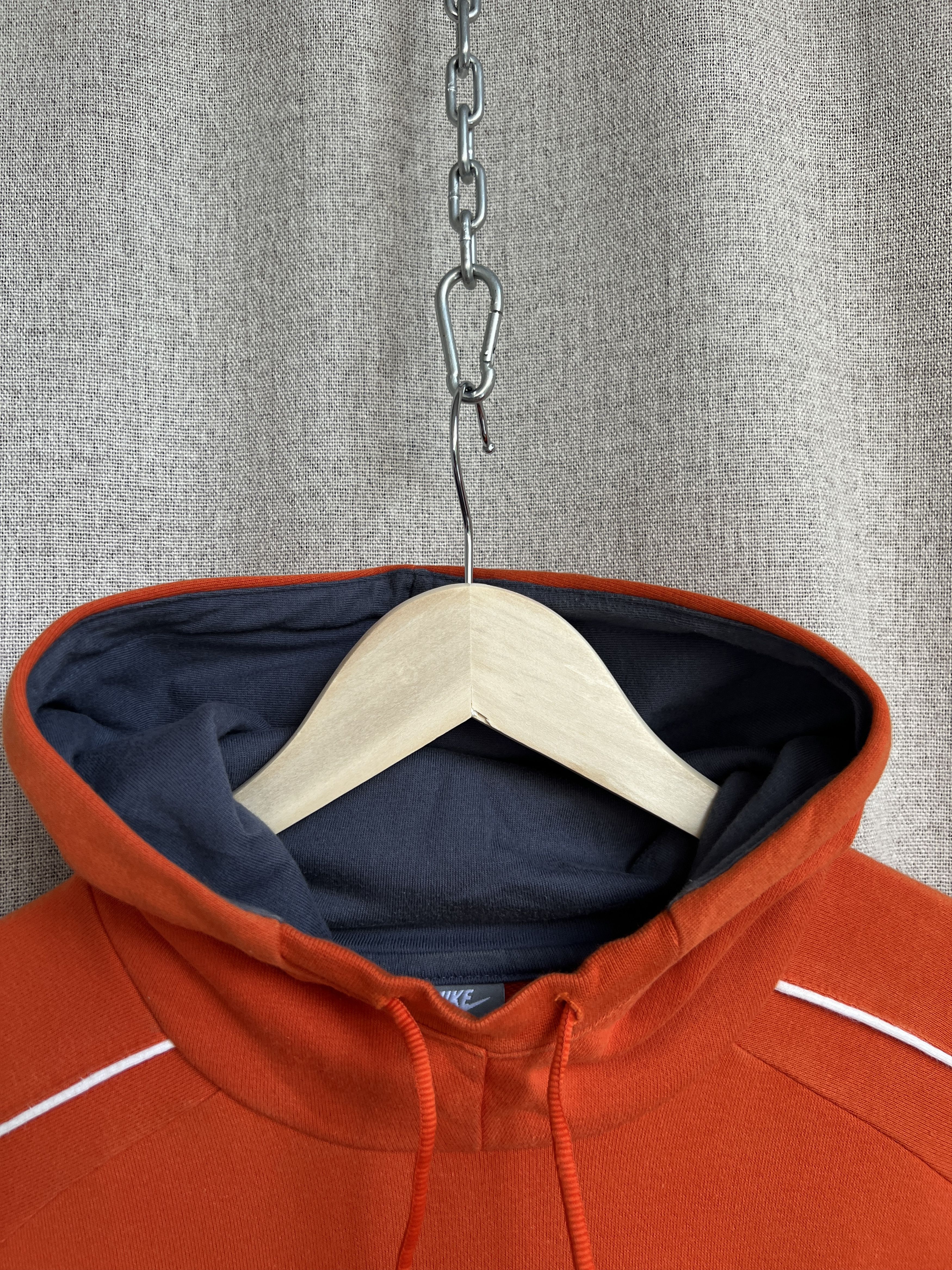 Nike Vintage Y2K Nike Big Logo Box Fit Orange Hoodie Size US M / EU 48-50 / 2 - 7 Thumbnail