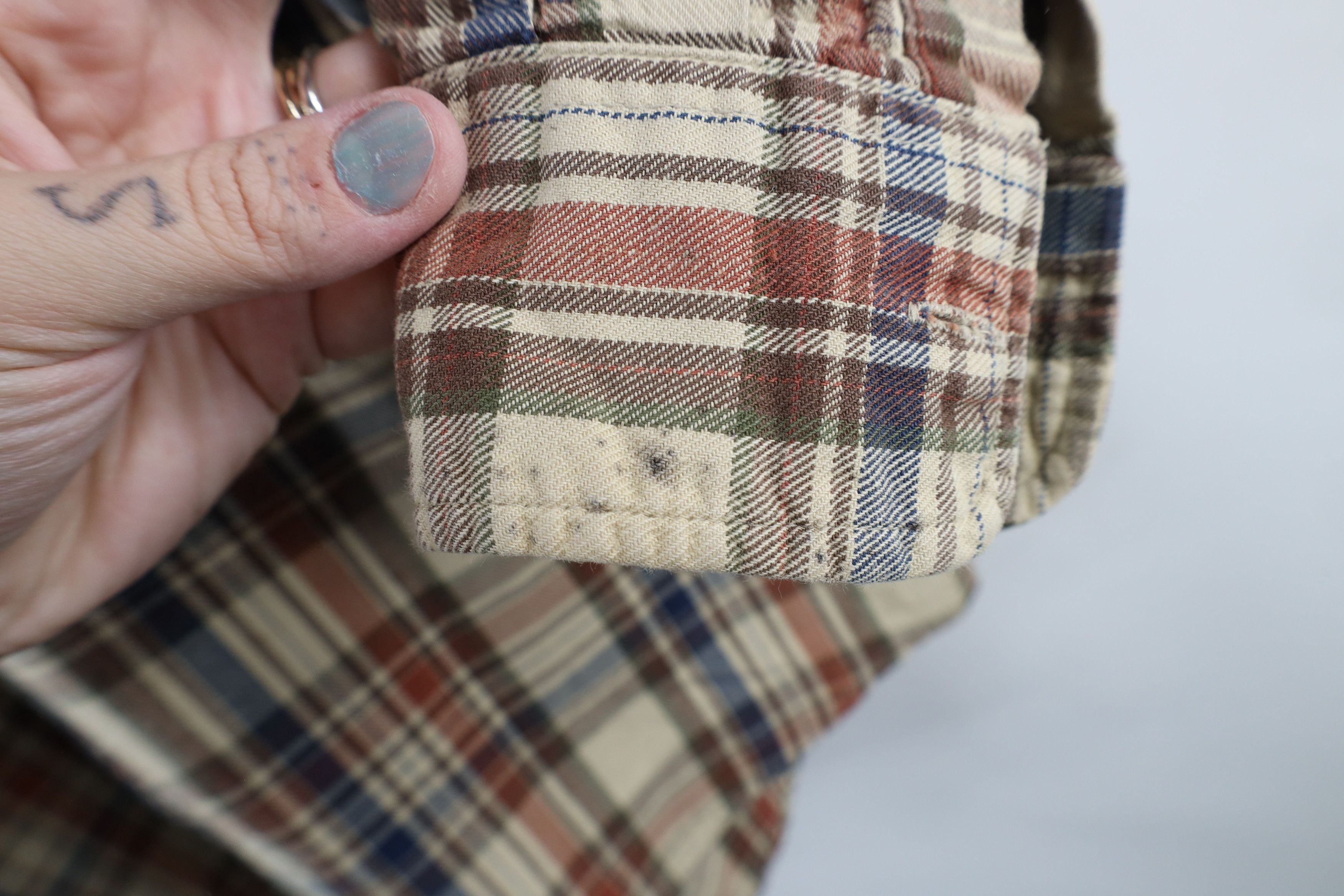 Vintage Vintage 90s Streetwear Flannel Collared Button Shirt Plaid Size US M / EU 48-50 / 2 - 5 Thumbnail