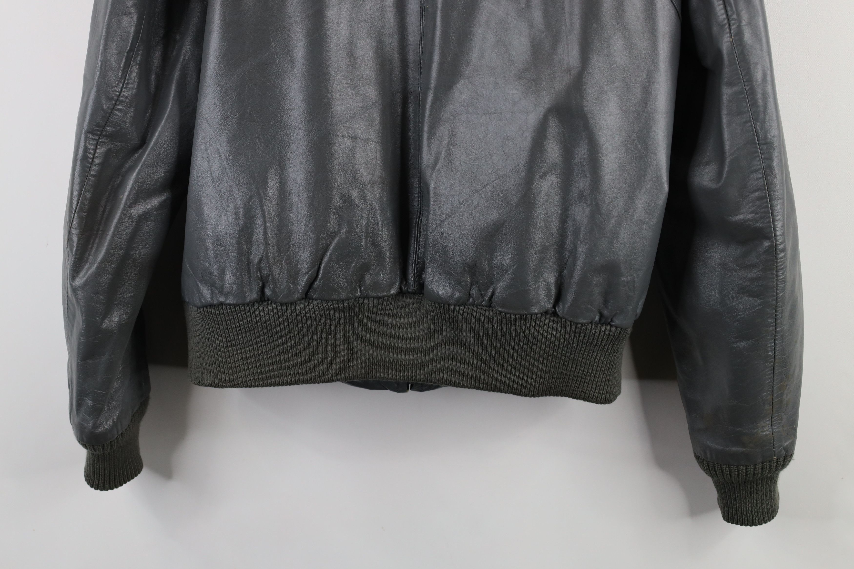 Vintage Vintage 80s 90s Streetwear Leather Cafe Racer Bomber Jacket Size US L / EU 52-54 / 3 - 16 Thumbnail