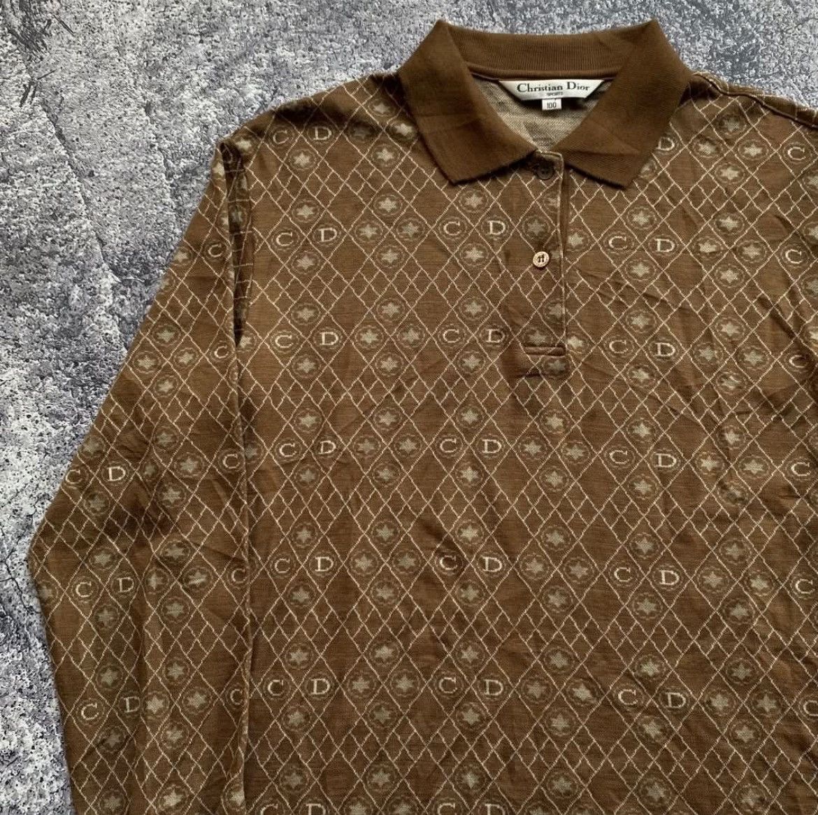 Christian Dior Monsieur Christian Dior Fullprint Logi Polo shirt Size US L / EU 52-54 / 3 - 2 Thumbnail