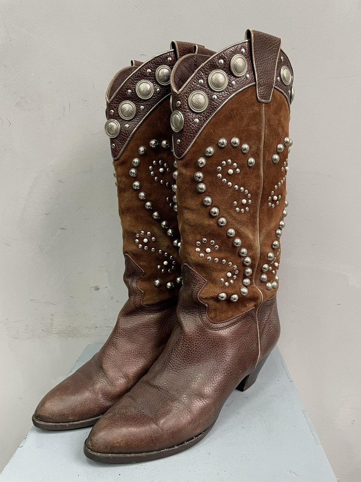 Western Rise If six was nine style western studded boots western style Size US 7.5 / EU 40-41 - 1 Thumbnail