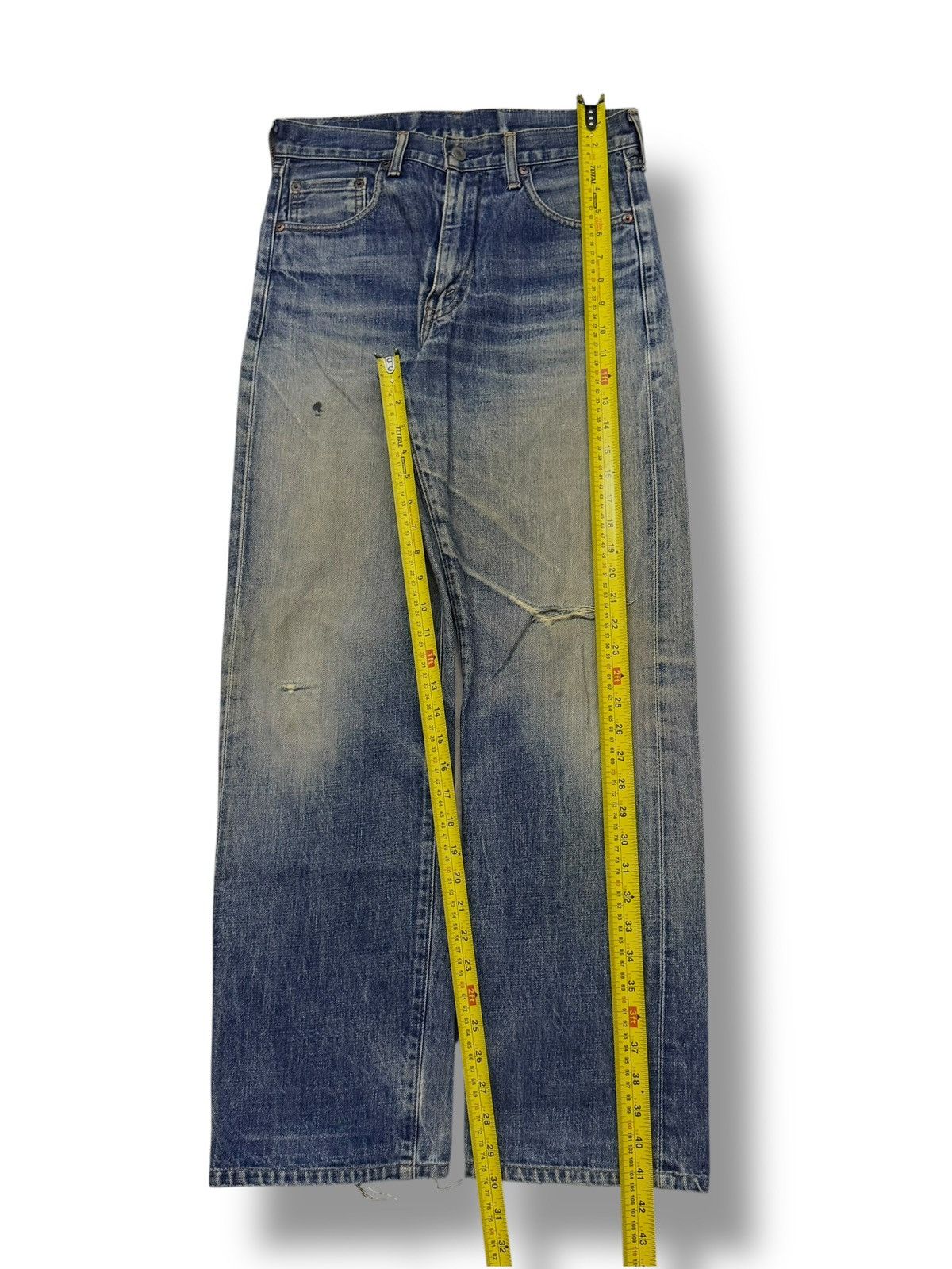 Levi's Vintage Clothing Vintage 90s Levi’s 502-XX Big E Talon Japan Selvedge Denim Size US 30 / EU 46 - 19 Thumbnail