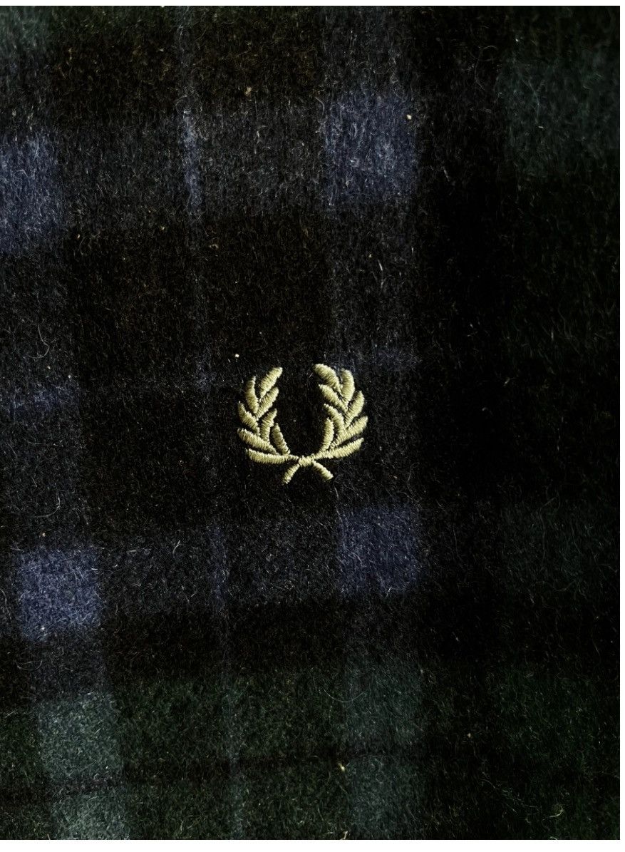 Fred Perry Fred Perry Tartan Cashmere Wool Scarf Size ONE SIZE - 3 Thumbnail