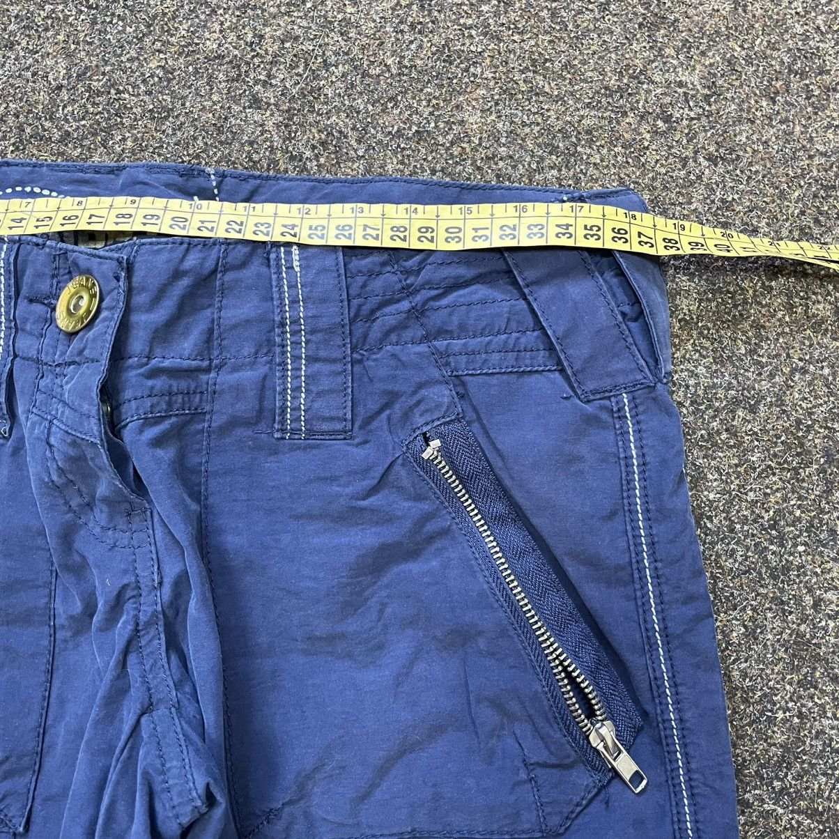 Vintage Vintage Y2K Baggy Wide Leg Faded Blue Cargo Pants Grunge 32 Size US 32 / EU 48 - 6 Thumbnail