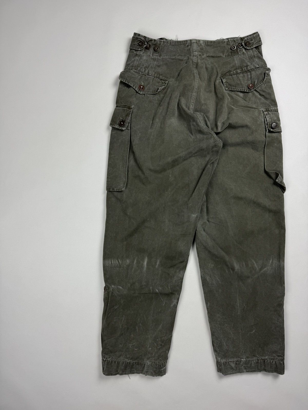 Vintage 950s Belgian Army A.M. Seynaeve Cargo Trousers Pants Size US 30 / EU 46 - 17 Thumbnail