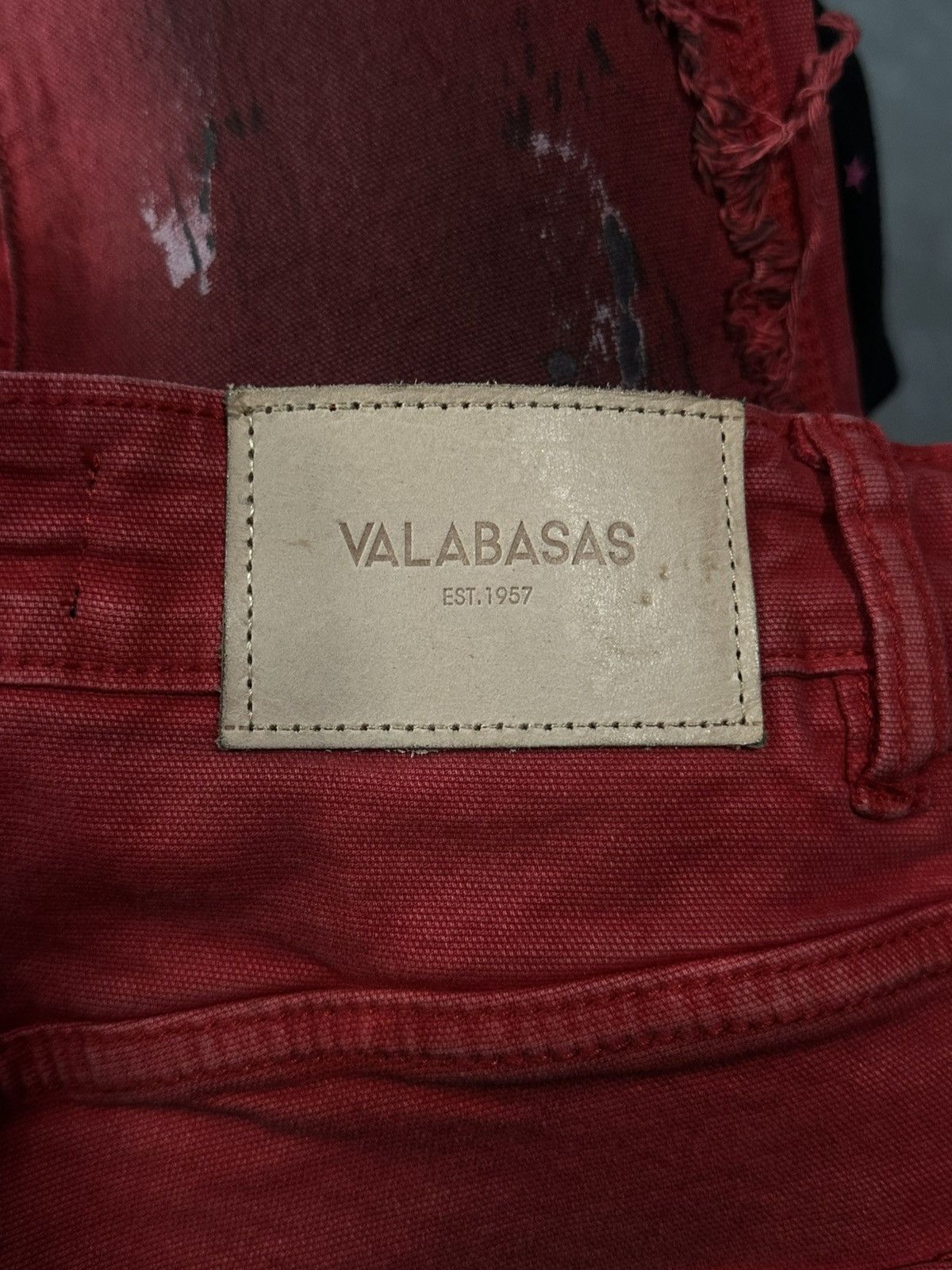Valabasas Valabasas Red Paint Splatter Jeans size 30 Size US 30 / EU 46 - 3 Thumbnail
