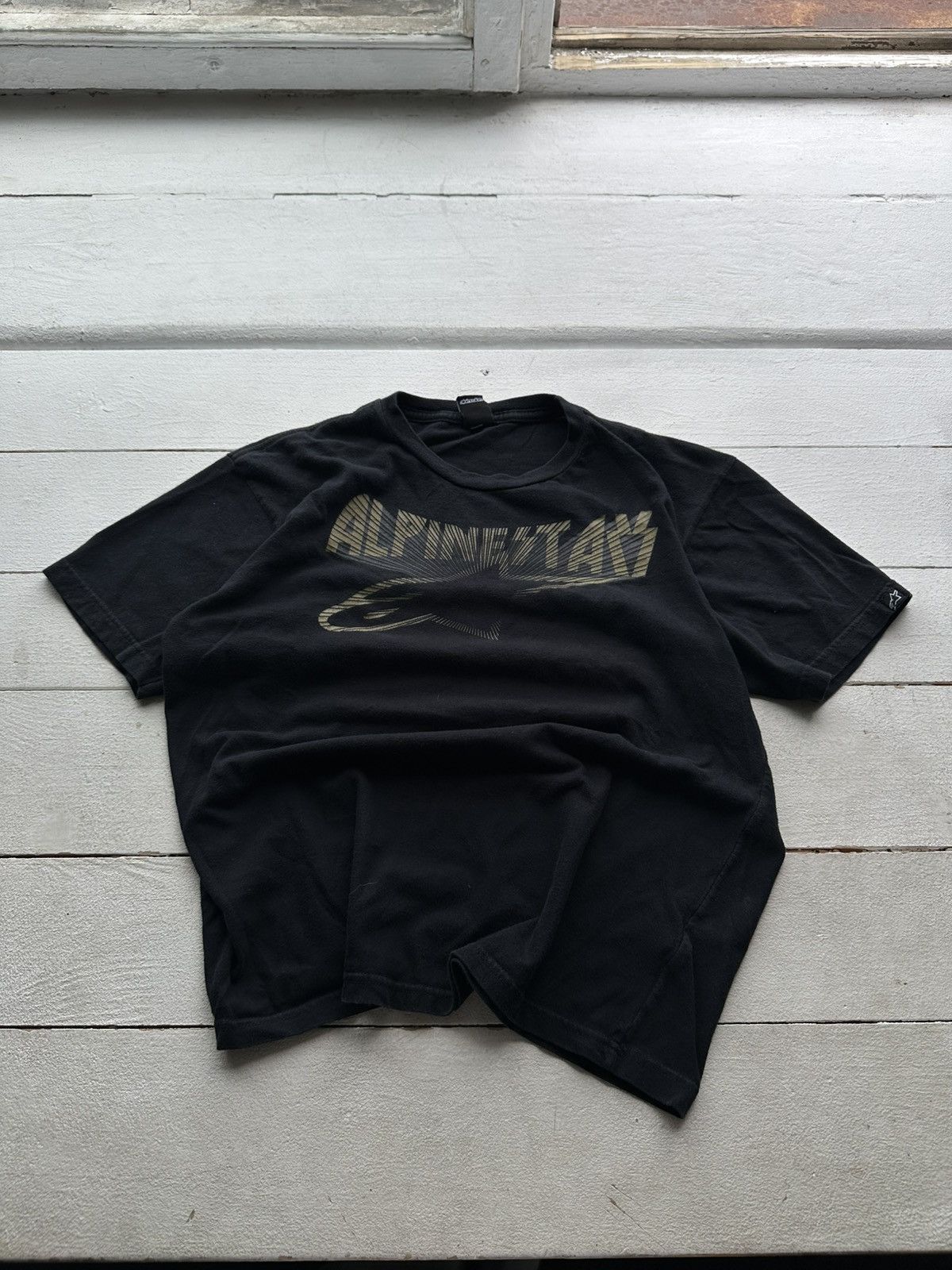 🚨 RARE ALPINESTARS CENTER LOGO BOXY FIT VINTAGE TEE Y2K
