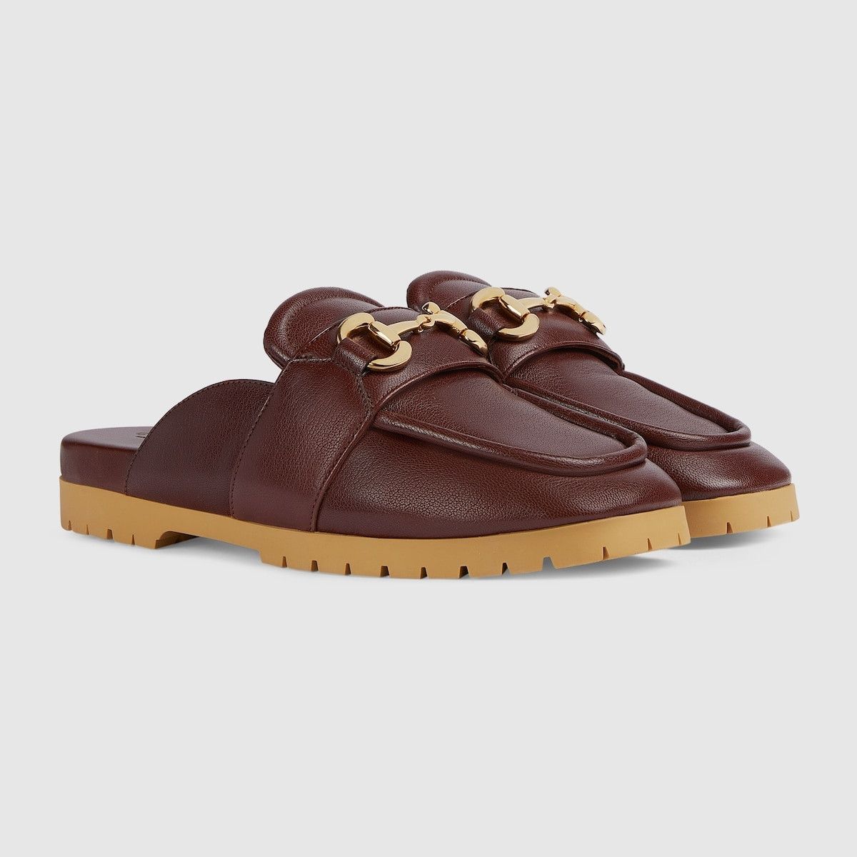 Gucci o1mt1gz0825 Men's Mule With Horsebit in Brown Size US 8.5 / EU 41-42 - 2 Thumbnail