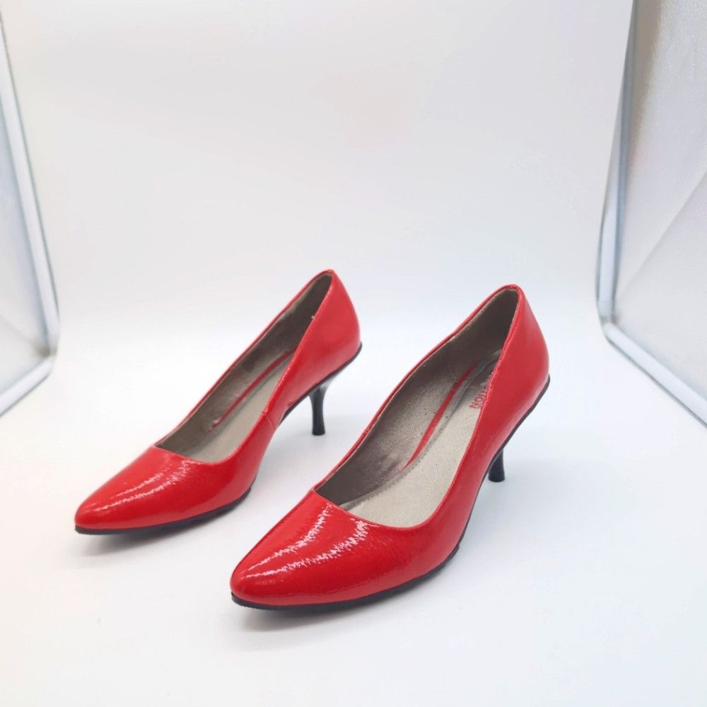 Kenneth Cole Kenneth Cole Sz 7.5 Red Women's Pumps Heels Lean Hill Size US 7.5 / IT 37.5 - 9 Thumbnail