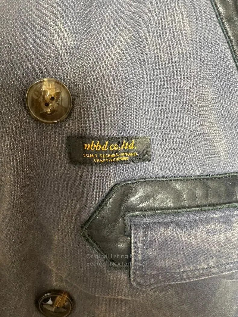 Neighborhood NBHD Distressed Cotton Workwear Coat. Size US S / EU 44-46 / 1 - 5 Thumbnail