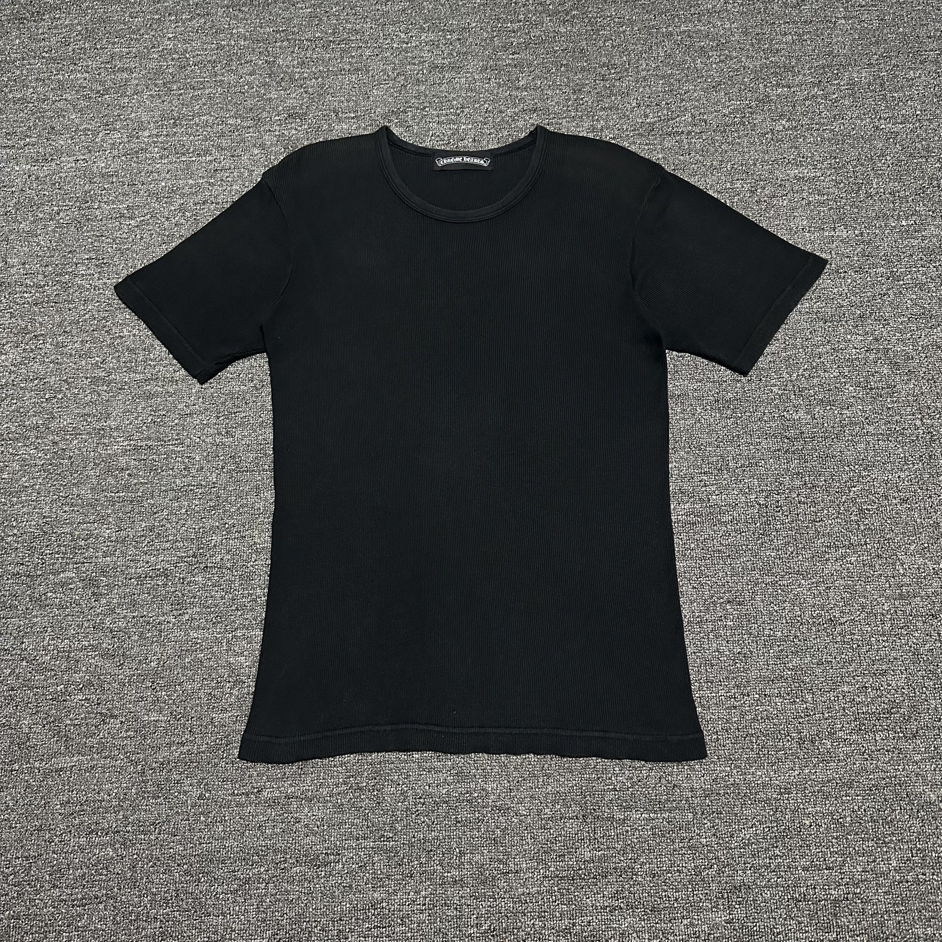 Chrome Hearts Chrome Hearts Black Underwear Plain Stretch Basic Tees Size US S / EU 44-46 / 1 - 1 Thumbnail