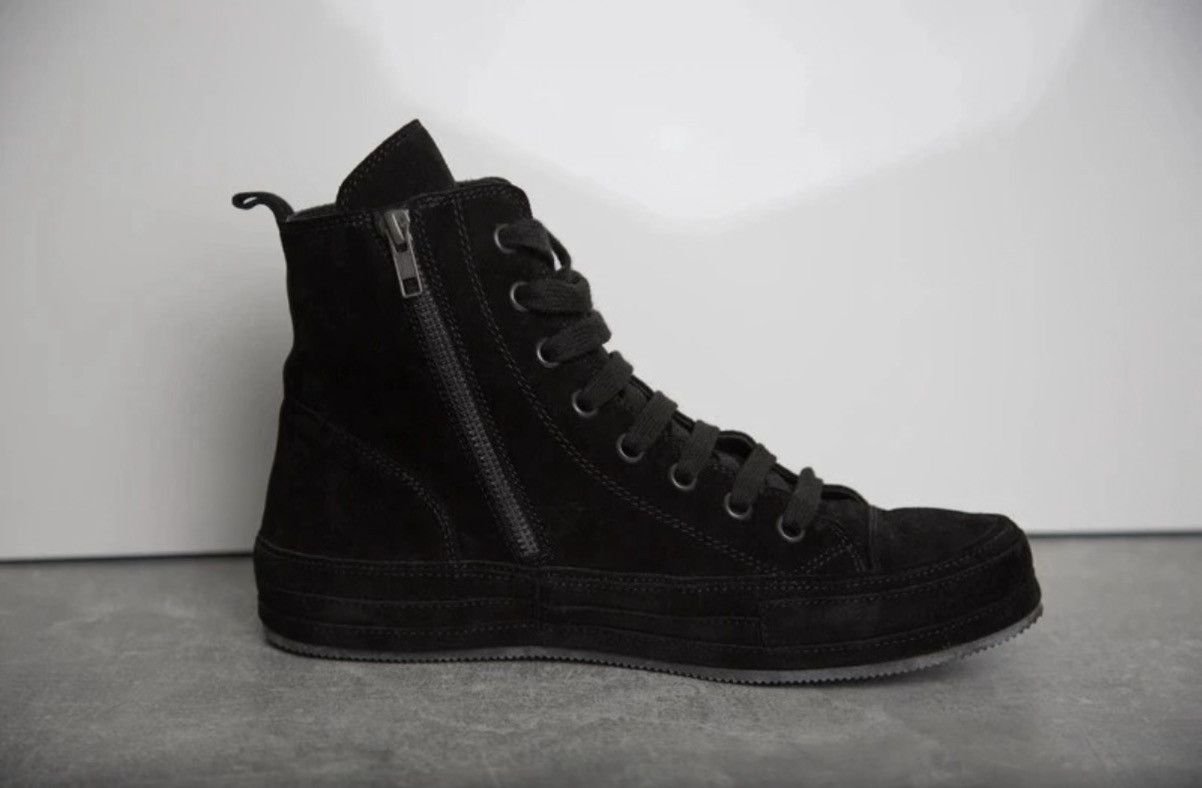 Ann Demeulemeester Ann Demeulemeester AW13 Suede High Tops in black Size US 8 / EU 41 - 3 Thumbnail