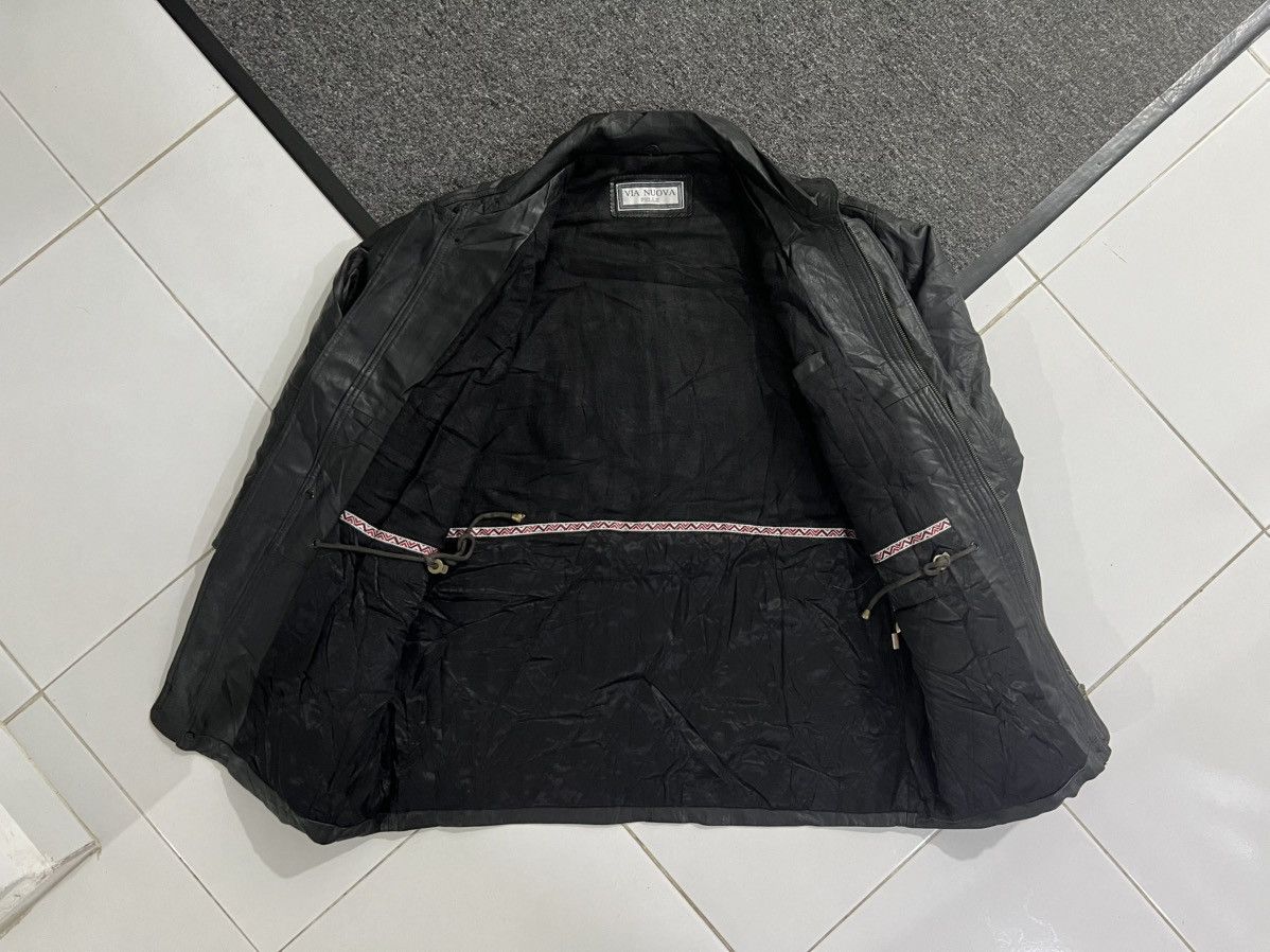 Genuine Leather VIA NUOVA PELLE COWSKIN LEATHER JACKET Size US XL / EU 56 / 4 - 17 Thumbnail