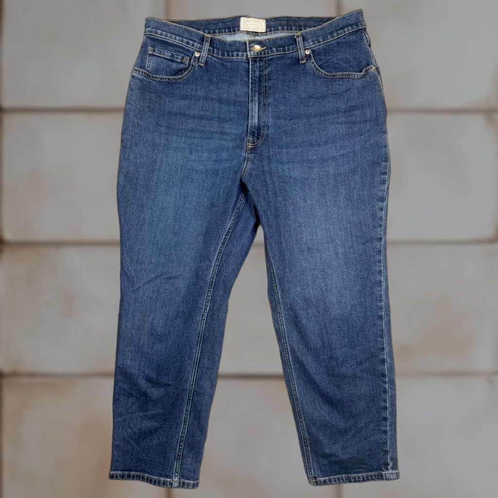 Everlane Everlane Cropped Jeans The Original Cheeky Organic Cotton Blue Women 34 Jeans Regular Size Blue Womens Size 24" / US 00 / IT 34 - 1 Thumbnail